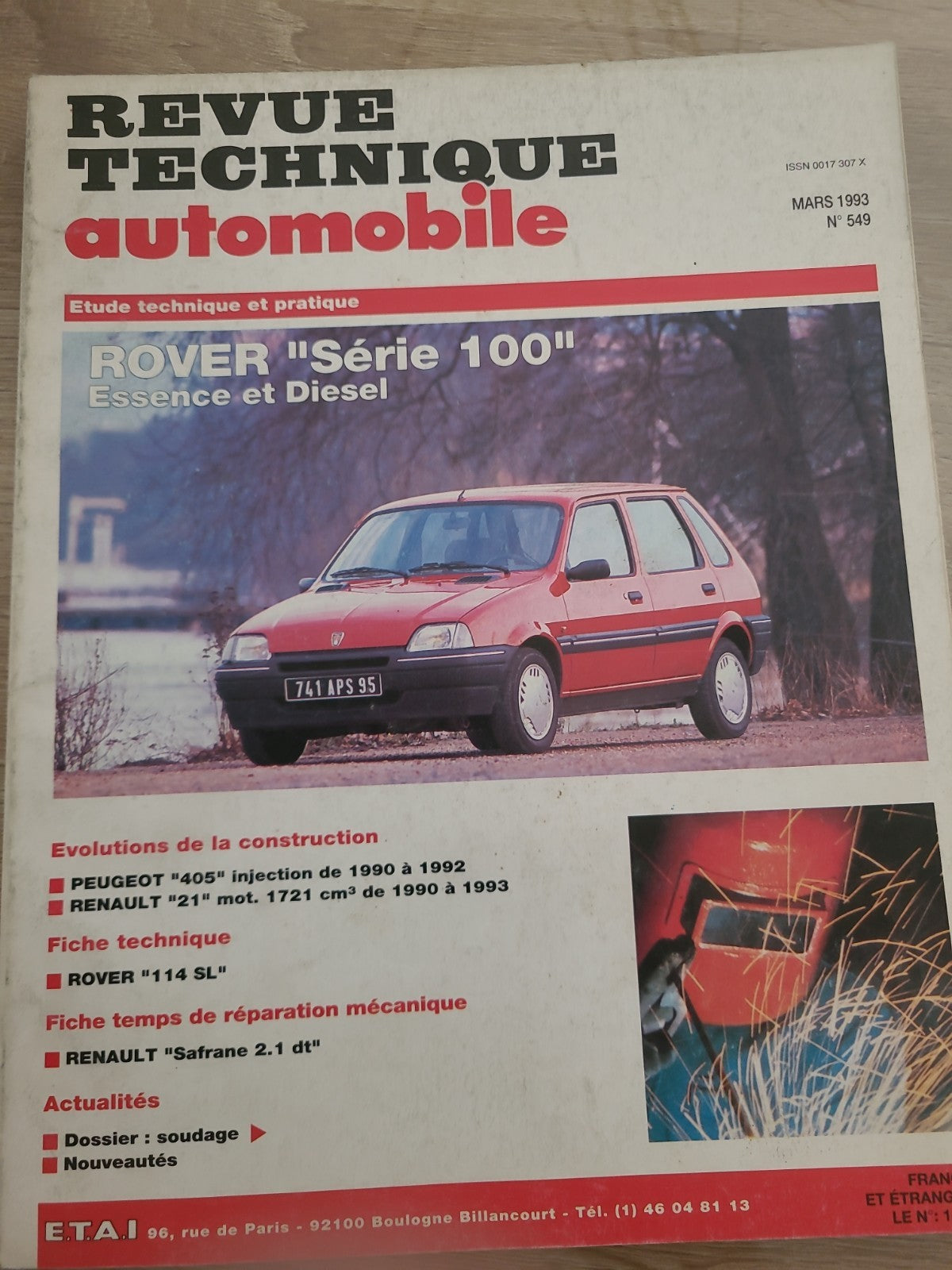 RTA Revue Technique Automobile Rover Série 100 1993 (Liv179)