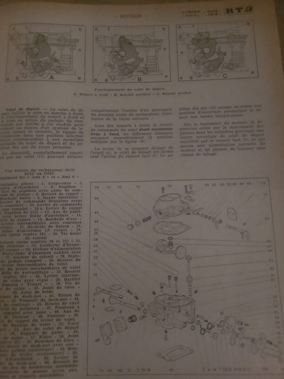 RTA Revue Technique Automobile Citroën Special Utilitaires  1969 (Liv247)