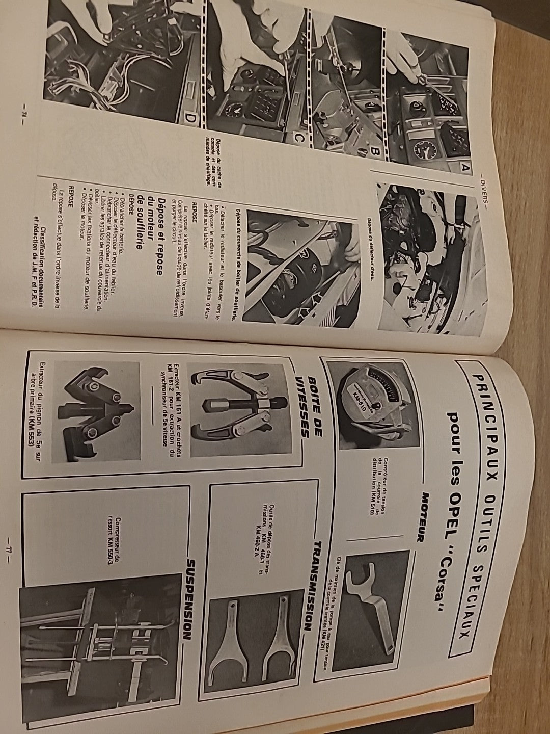 Revue Technique Auto Opel Corsa SR  TR RTA de 174 pages (Liv109)