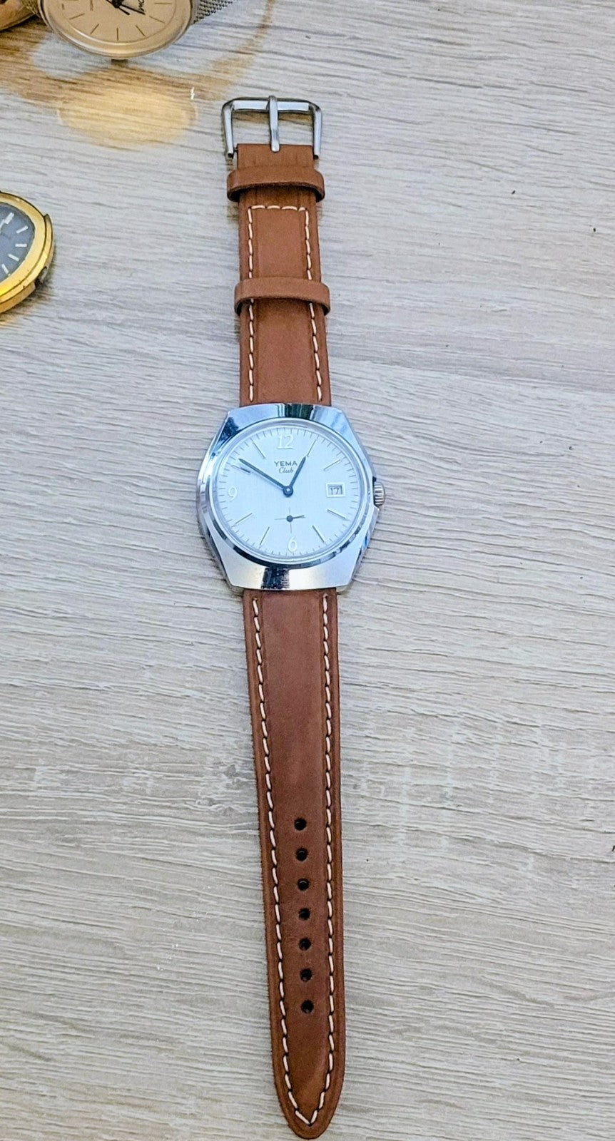 Superbe YEMA club mécanique ancienne Plongée Cuir Neuf (Bij 8)
