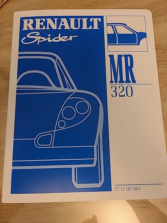 Classeur Collector MR320 SPIDER RENAULT 77 11 187 863 (Liv110)