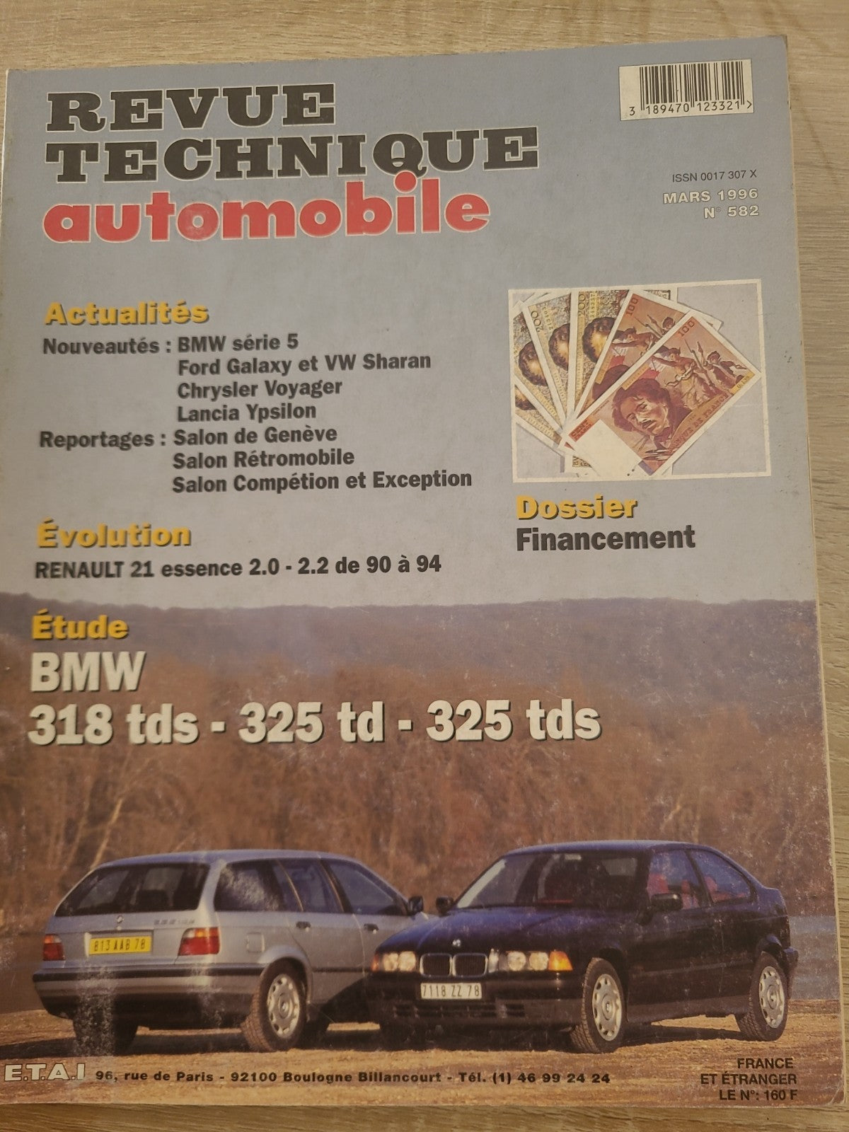 RTA Revue Technique Automobile BMW 318 325 Tds Diesel 1996 (Liv206)