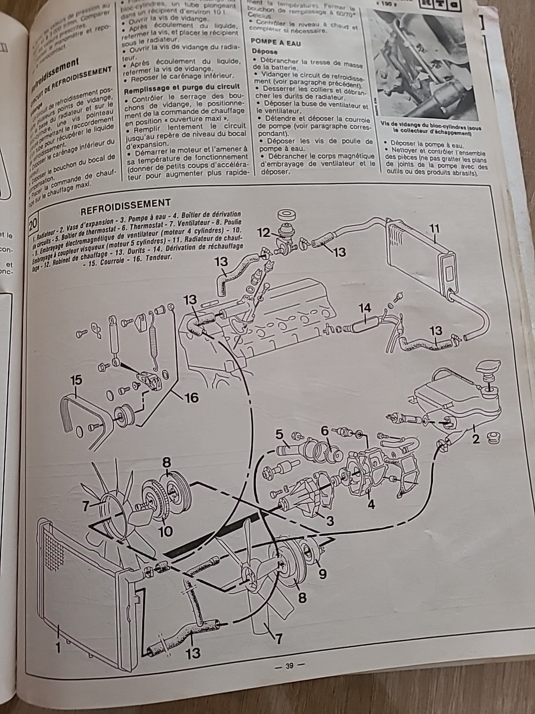 Revue Technique MERCEDES 190  RTA de 86 pages (Liv41)
