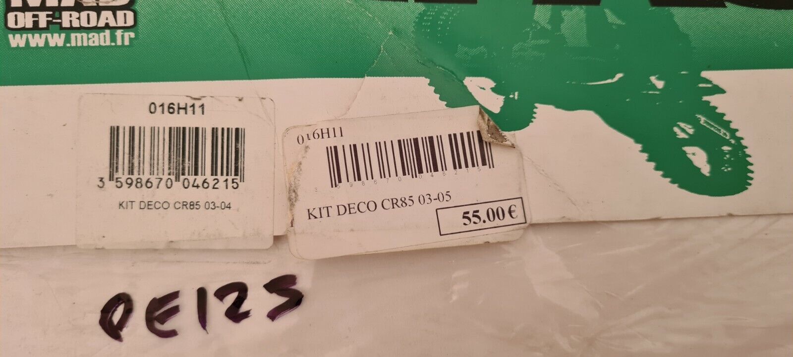 Kit Déco 85 cr de 2003 à 2005 (code PE125)