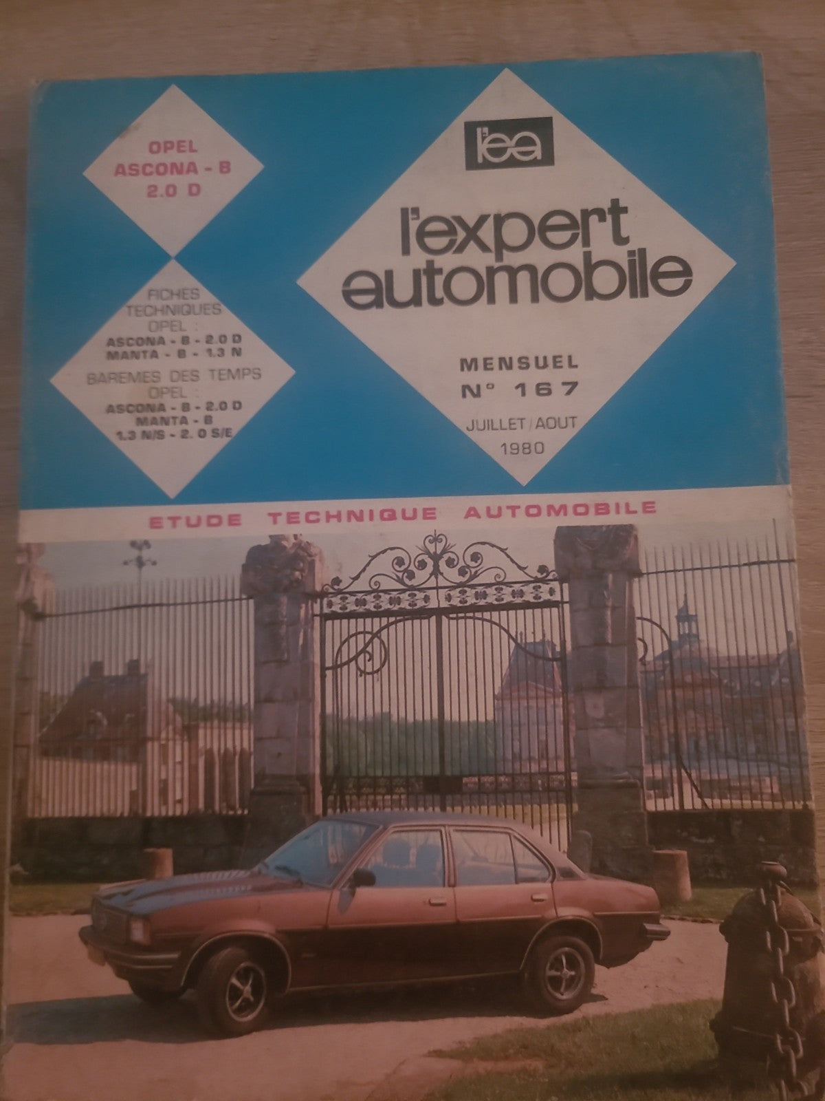 RTA Revue Technique Automobile Opel Ascona B Manta B 1980 (Liv233)