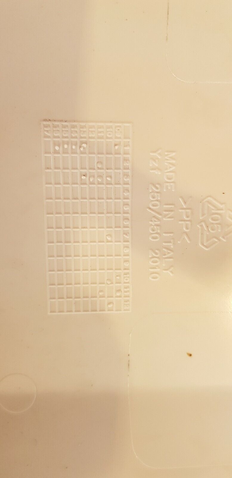 Plaque numéro état neuf 125 YZ YAMAHA 2006