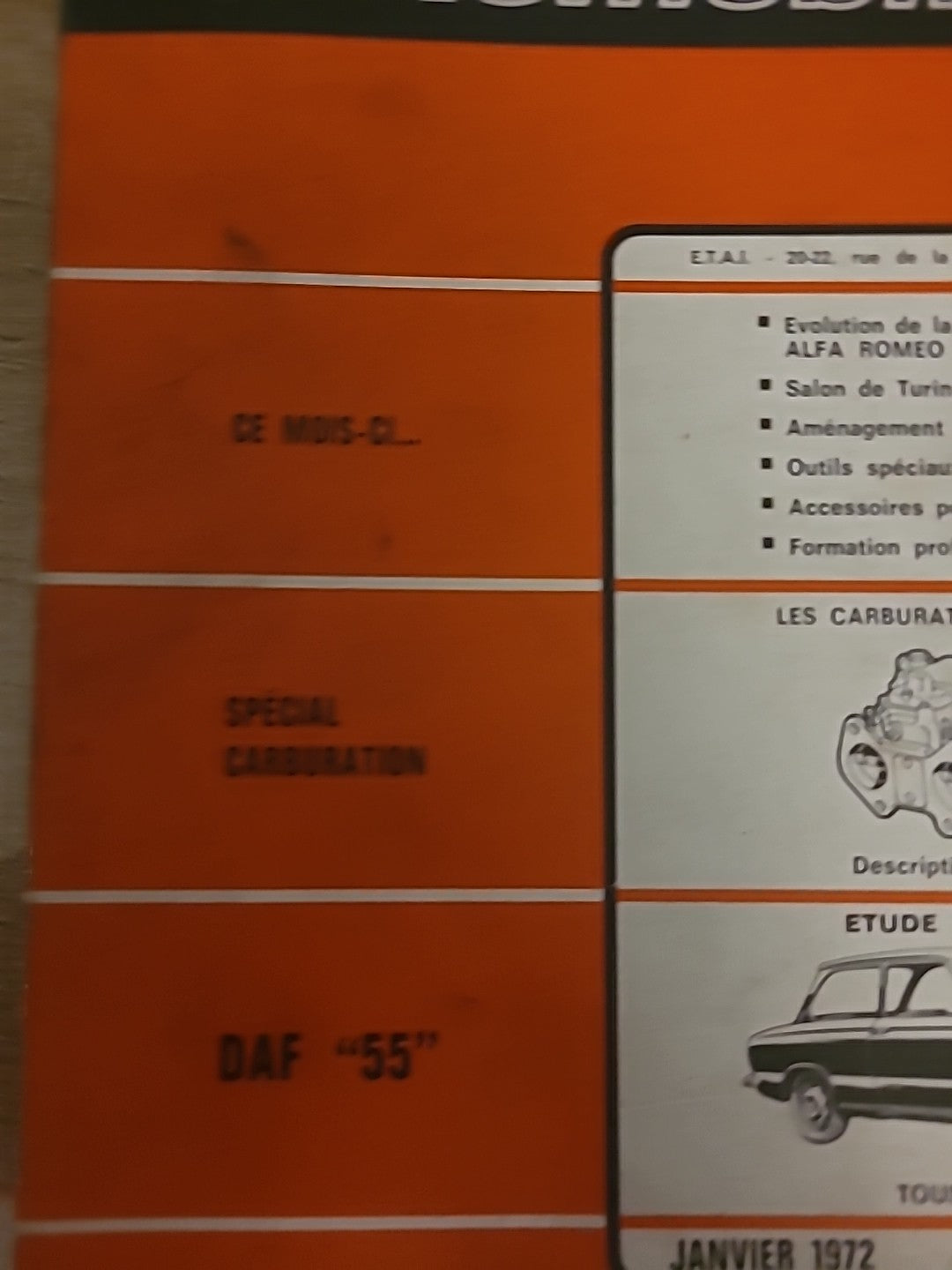 Revue Technique Auto Daf 55 RTA de 110 pages (Liv103)