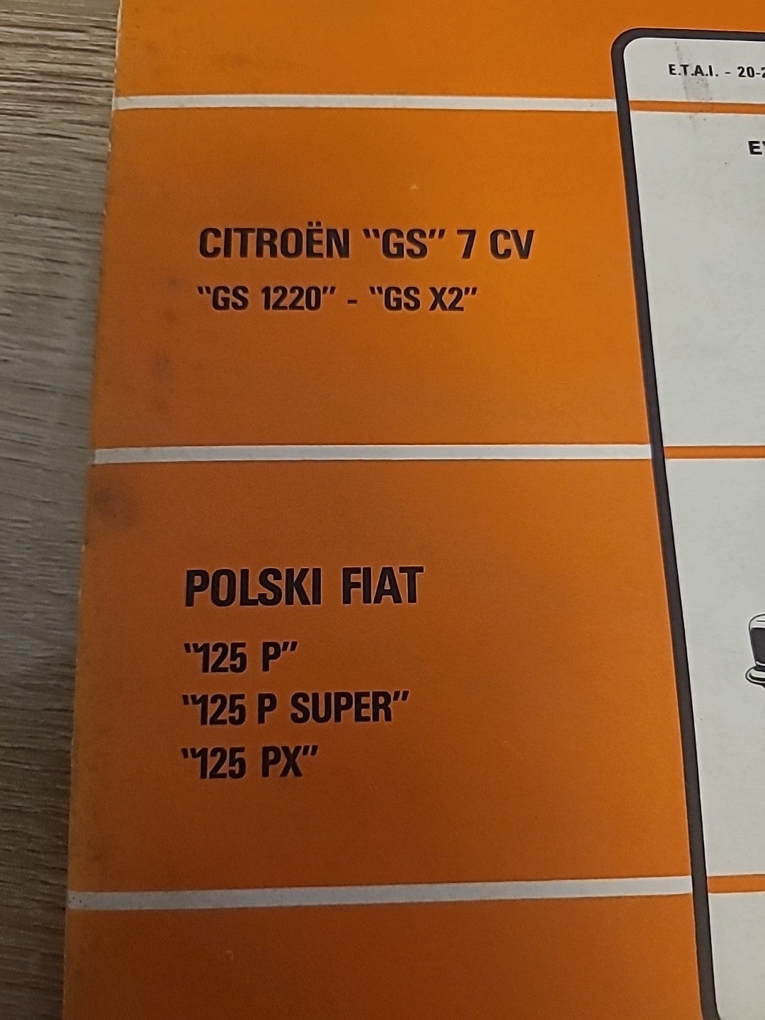 Revue Technique Auto Citroën GS Fiat Polski 125 RTA de 121 pages (Liv95)