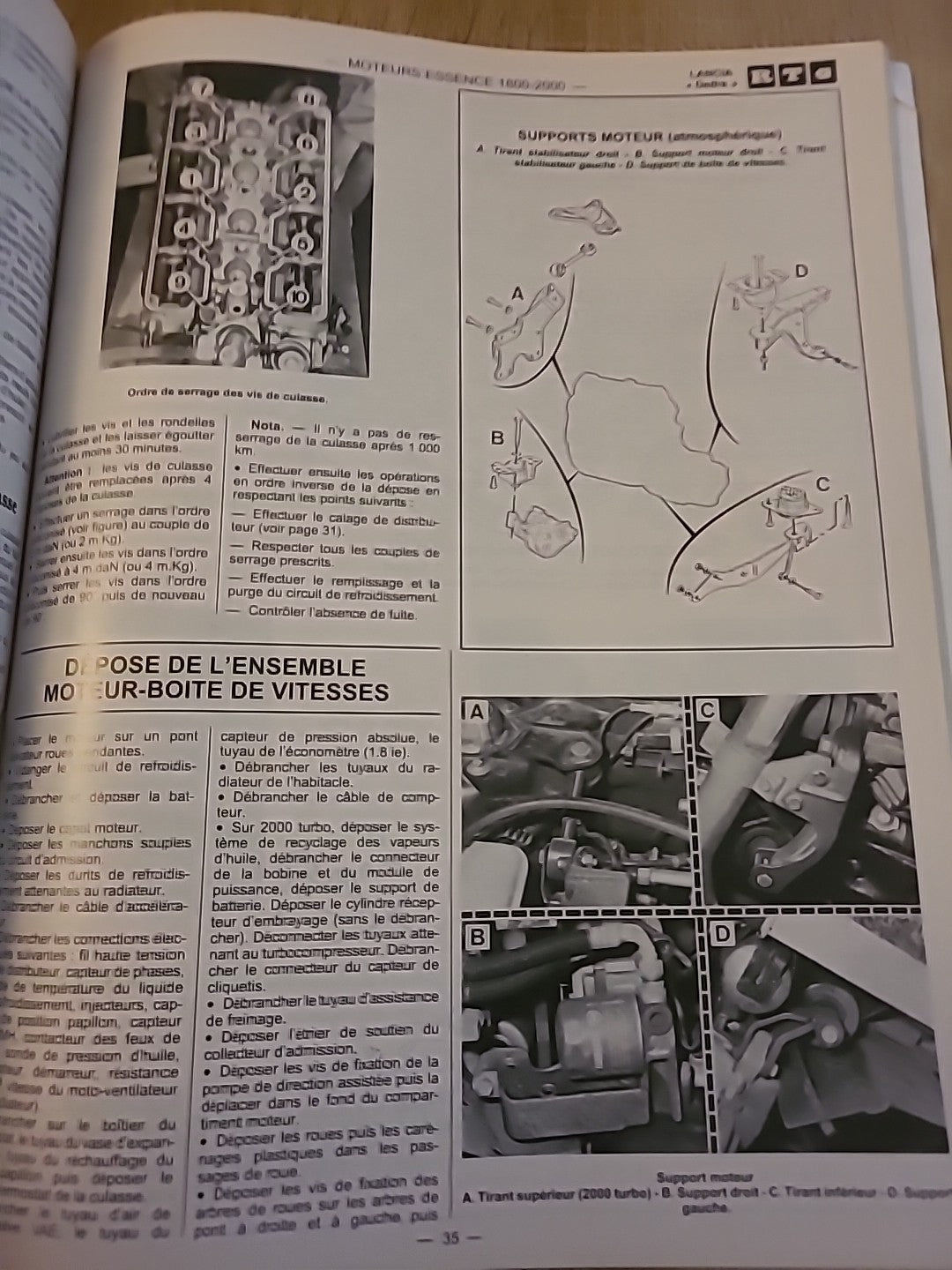 Revue Technique Auto LANCIA Dedra  RTA de 126 pages (Liv83)