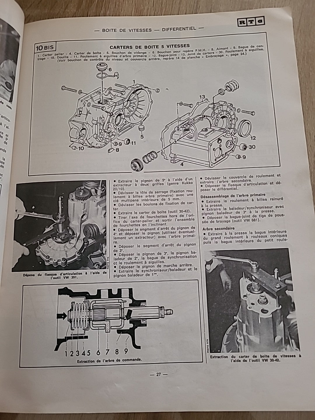 Revue Technique VW GOLF GTI SCIROCCO 16S RTA de 113 pages (Liv44)