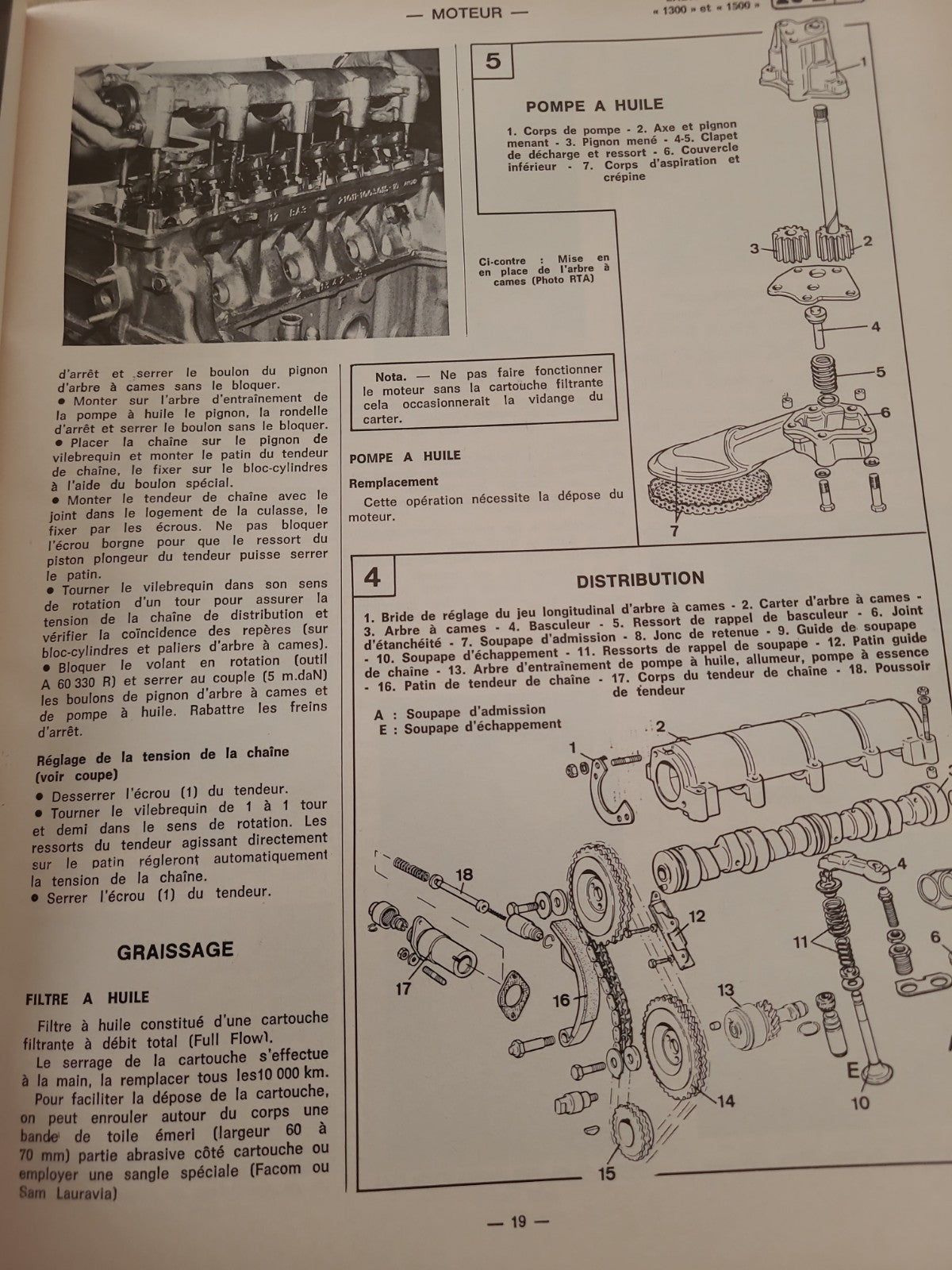 RTA Revue Technique Automobile Simca 1000 Lada 1200 1976 (Liv175)