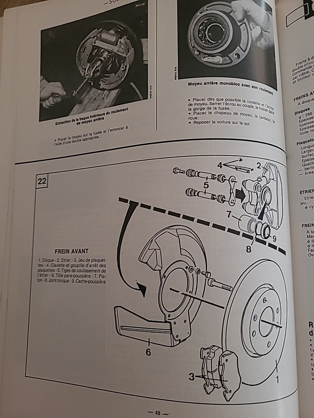 Revue Technique PEUGEOT 305 DIESEL PH2 RTA de 74 pages (Liv47)
