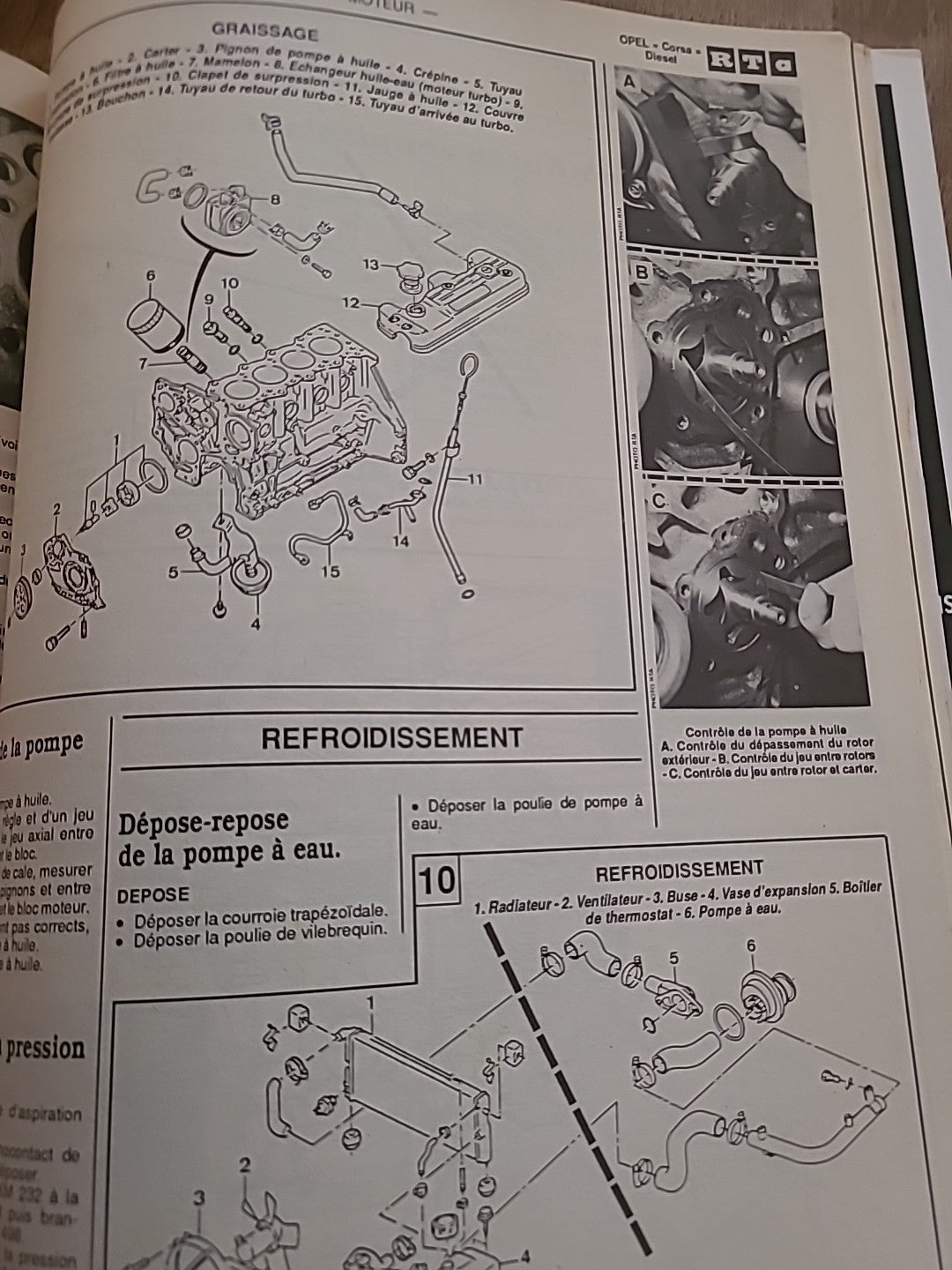 Revue Technique OPEL CORSA A  RTA de 70 pages (Liv36)