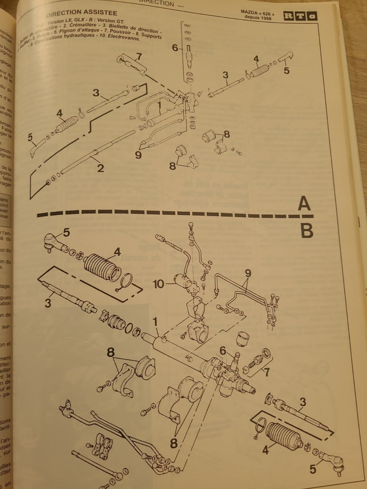 RTA Revue Technique Automobile Mazda 626 Après 1988 (Liv187)