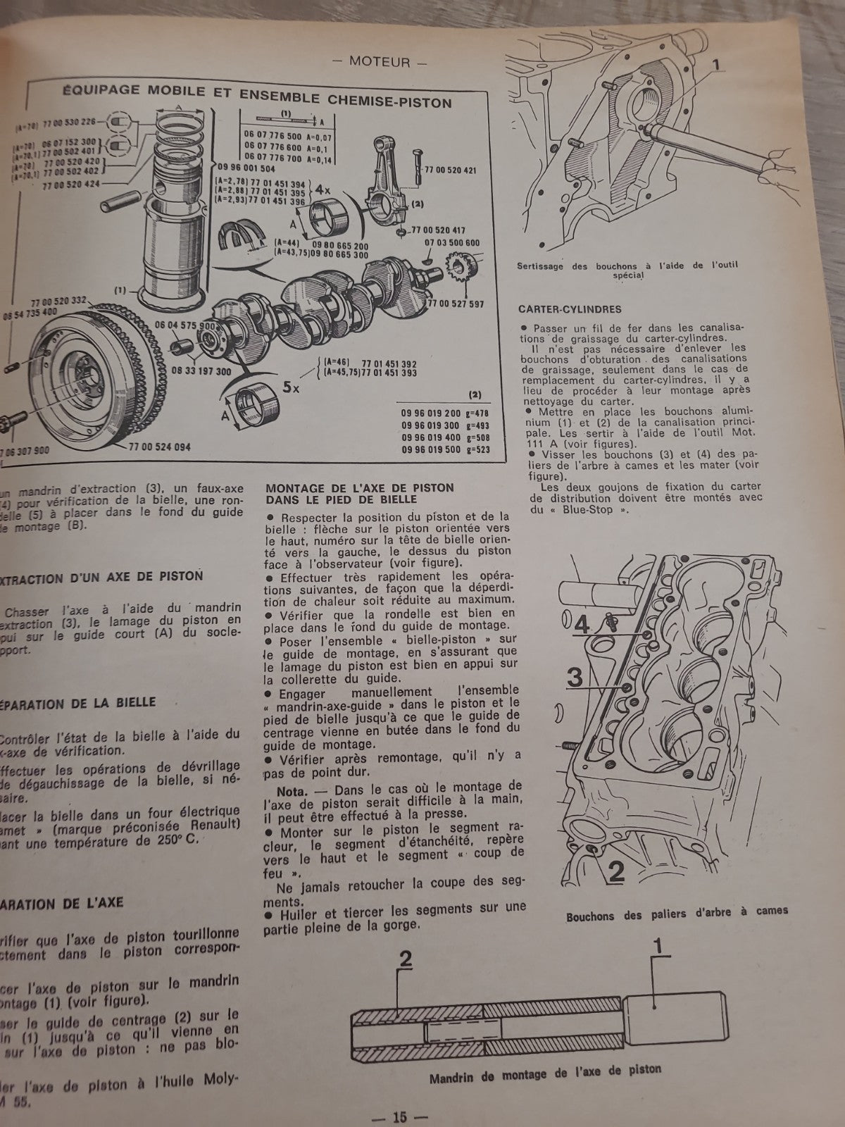 RTA Revue Technique Automobile Renault 6 TL 1100 1971 (Liv166)