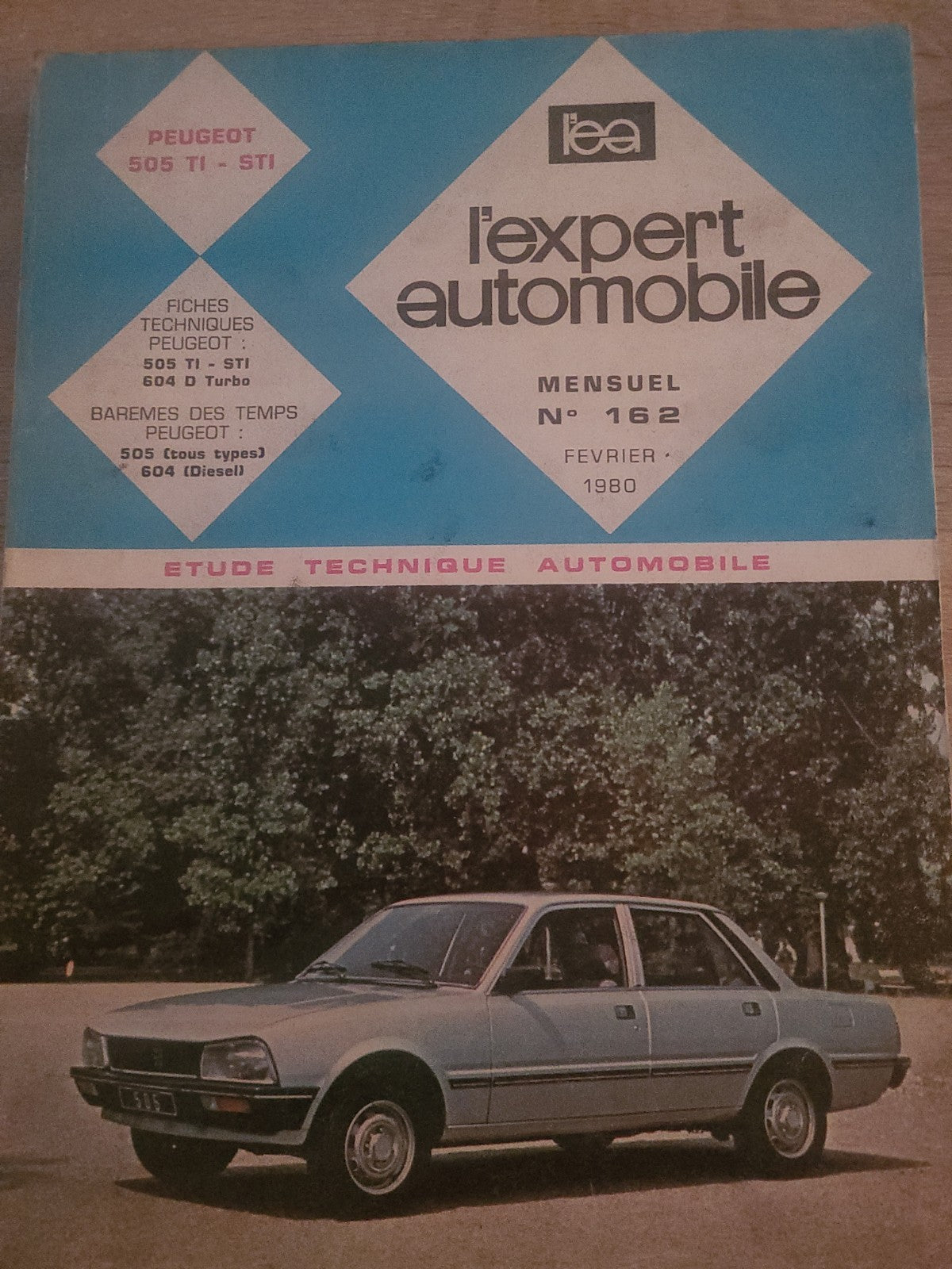 RTA Revue Technique Automobile Peugeot 505 STI TI 1980 (Liv236)