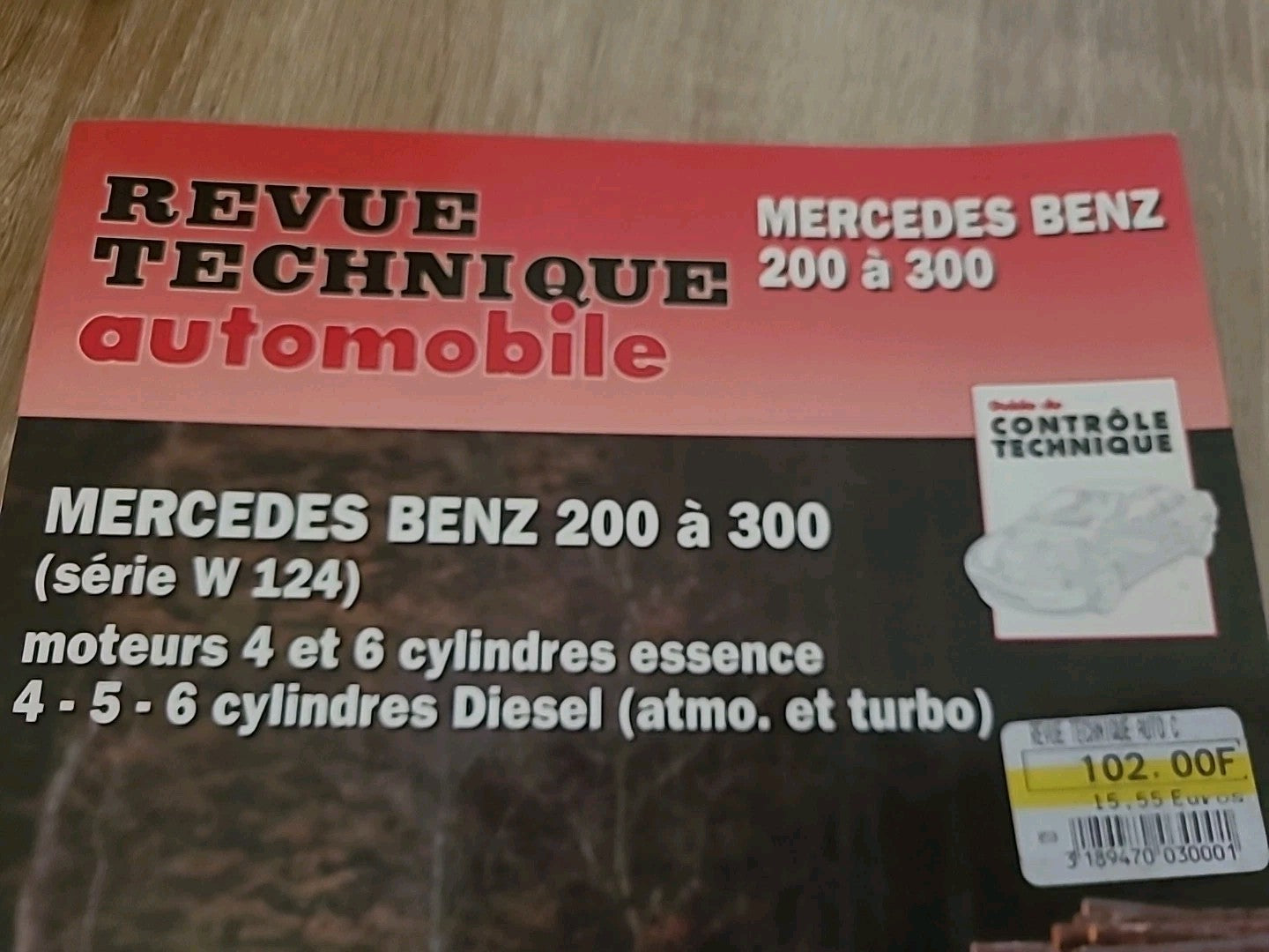 Revue Technique MERCEDES 200 300 W124  RTA de 106 pages (Liv35)