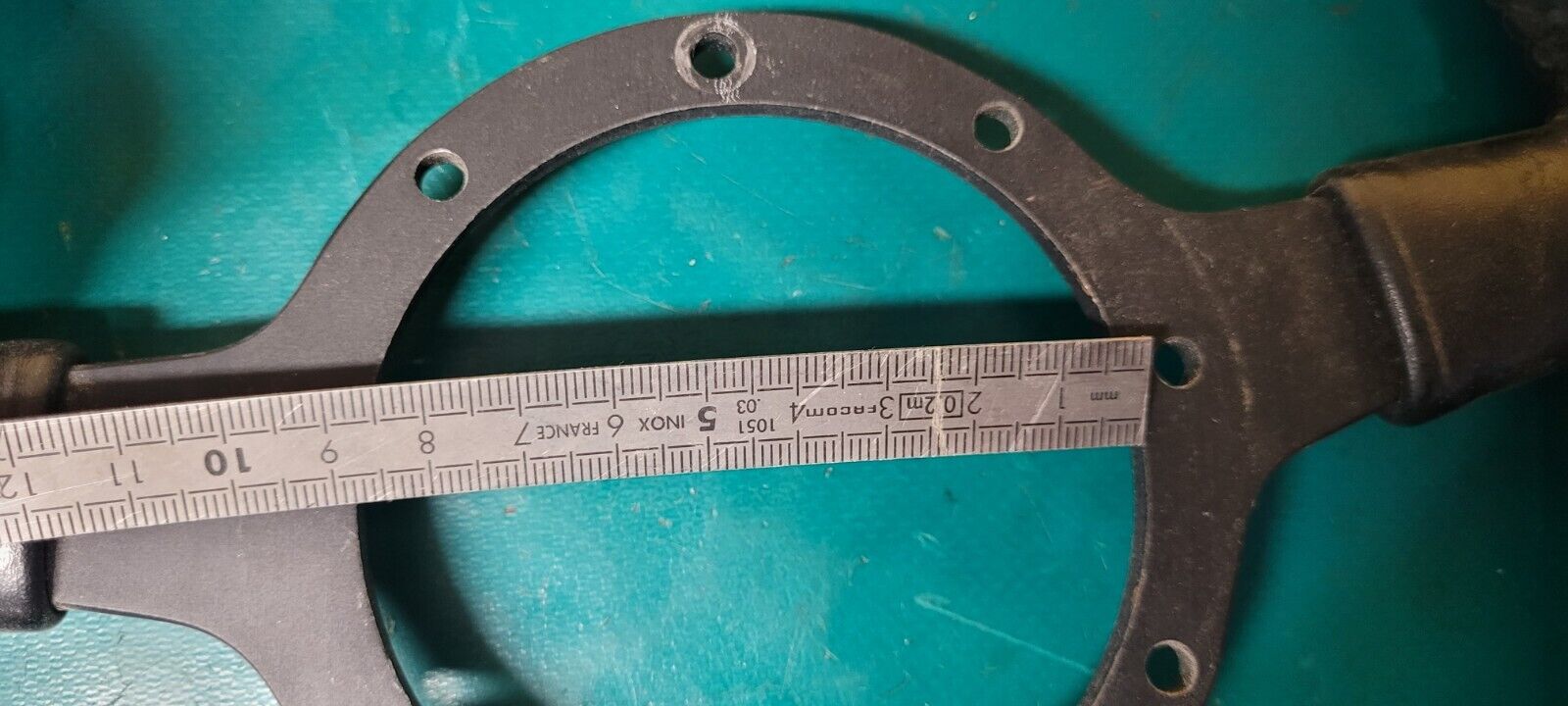 Volant Moto-lita Cuir Authentique Env D270mm à Restaurer (24192)