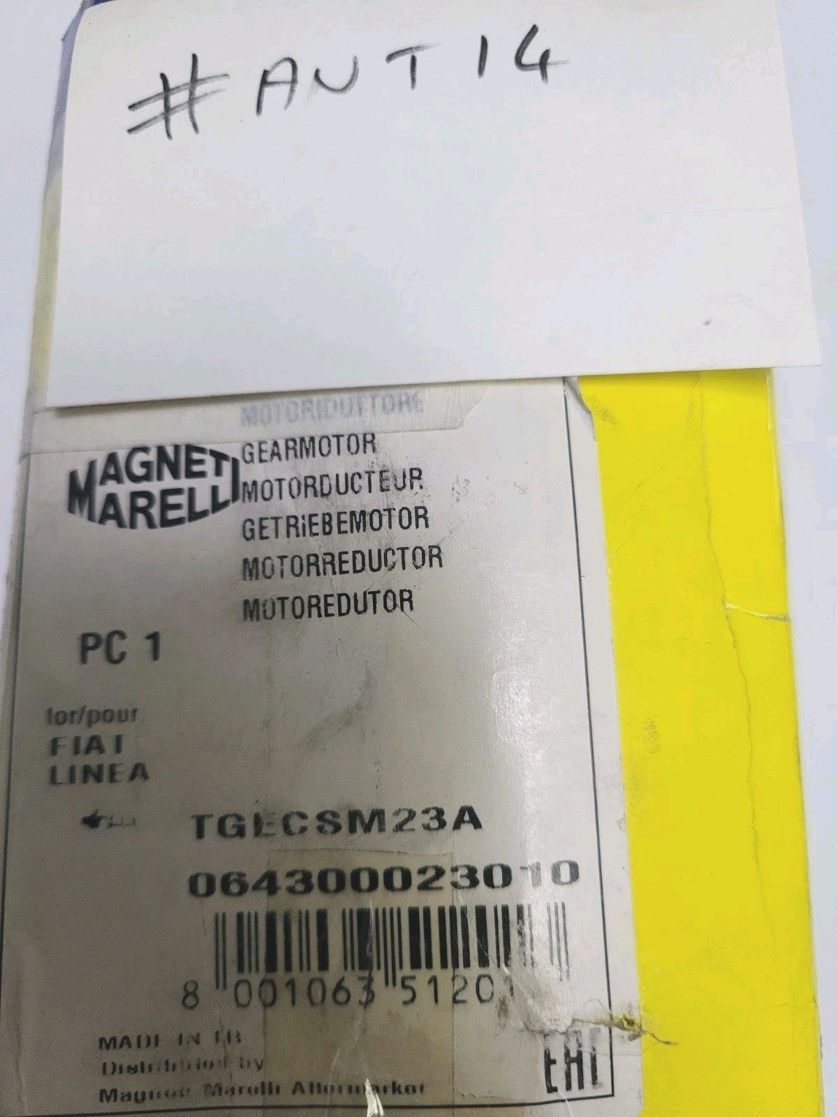 TGECSM23A MAGNETI M 064300023010 Moteur d'essuie-glace  AbarthFiat (#AUT14)