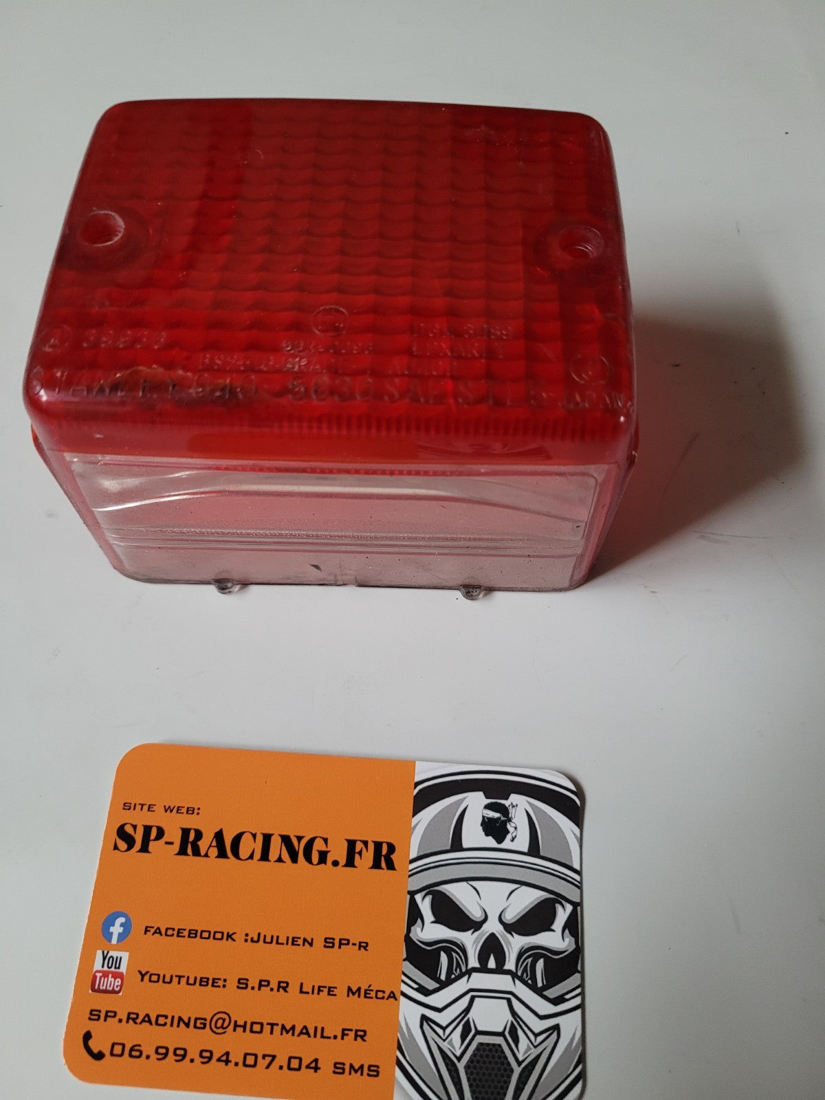 Cabochon Arrière Feu Stop Éclairage 125 YAMAHA SR 10f 1997 (#24821)