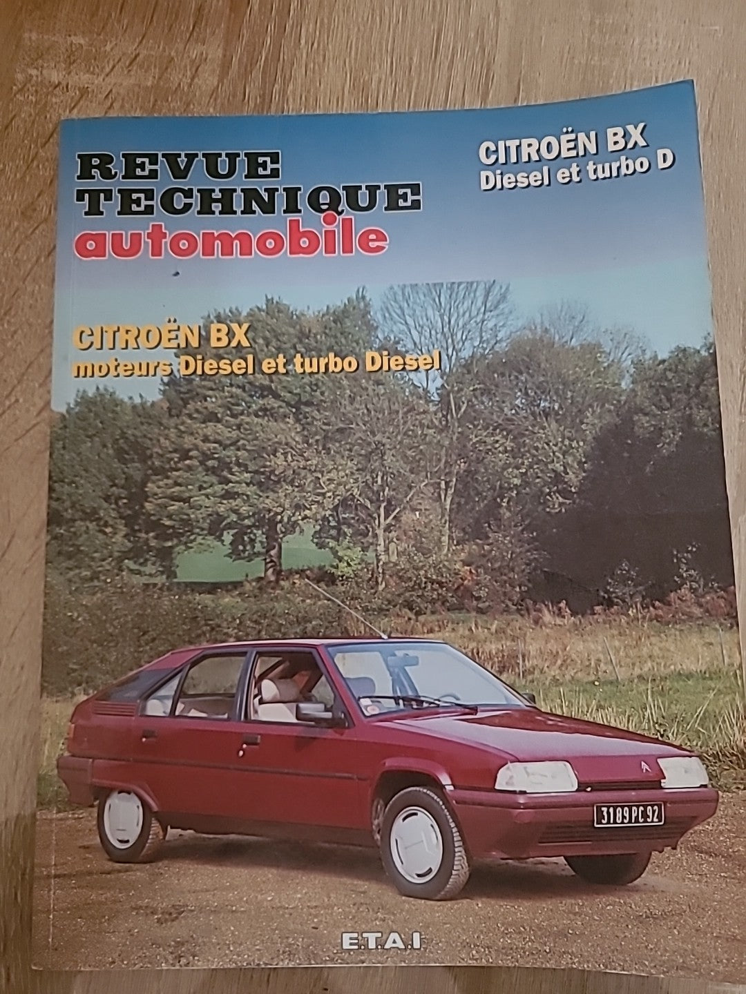Revue Technique Citroën BX DIESEL RTA de 118 pages (Liv37)