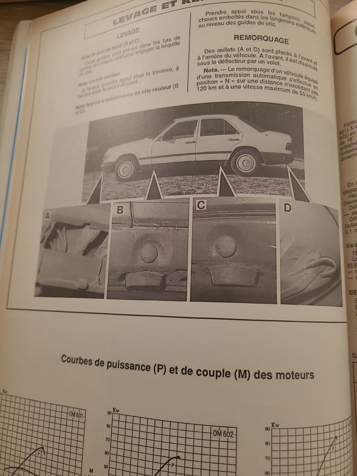 RTA Revue Technique Automobile Mercedes W124 Diesel 1988 (Liv183)