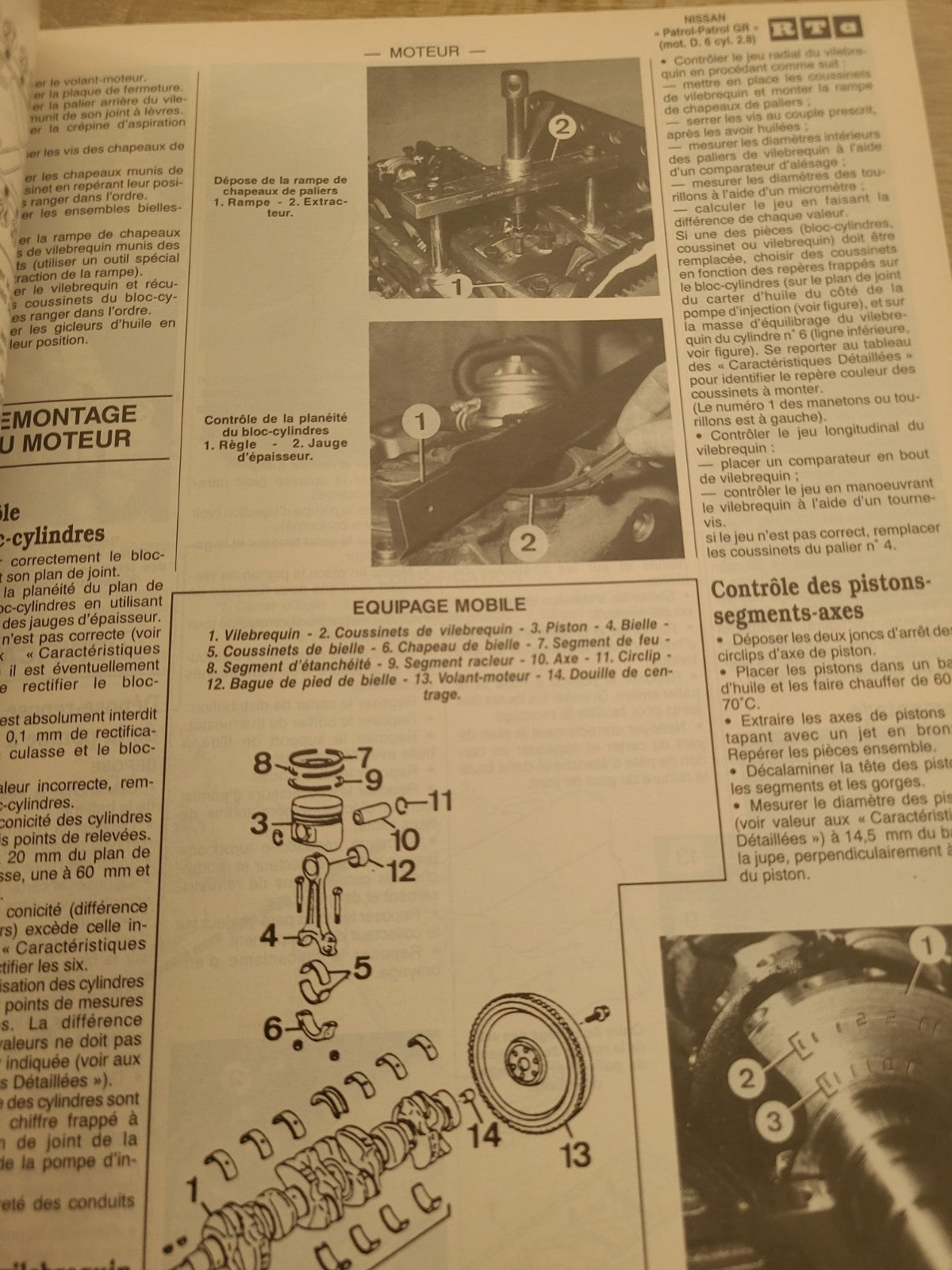 RTA Revue Technique Automobile Nissan Patrol Y60 1992 (Liv205)