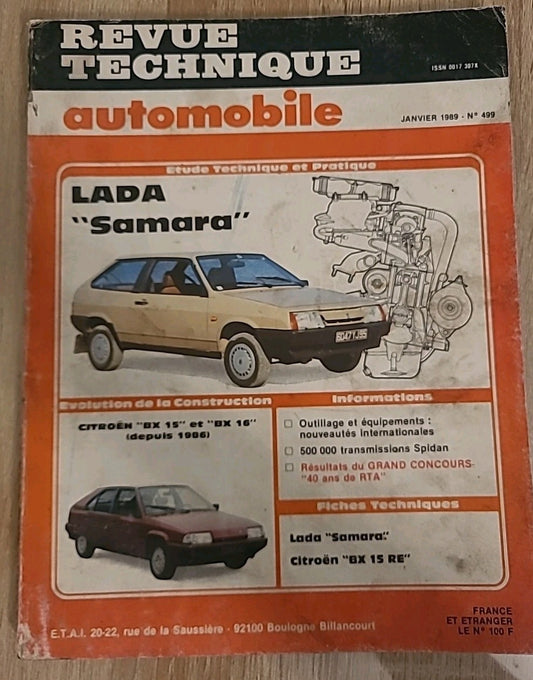 Revue Technique LADA SAMARA RTA de 74 pages (Liv16)