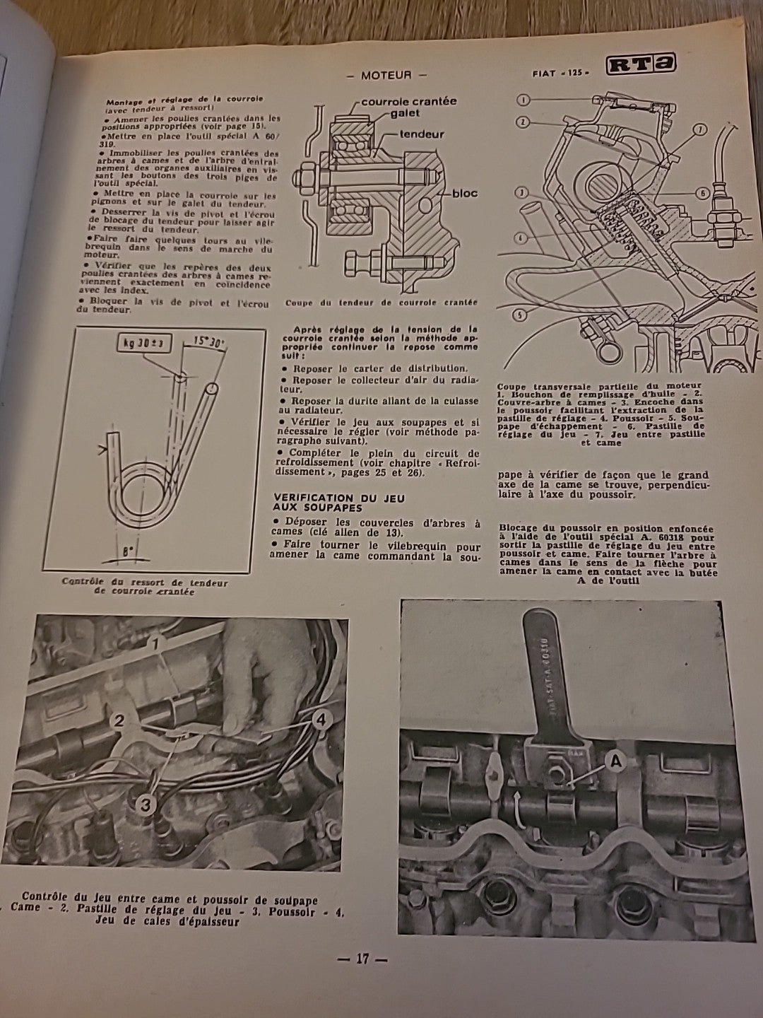 Revue Technique Auto FIAT 125 RTA de 78 pages (Liv78)