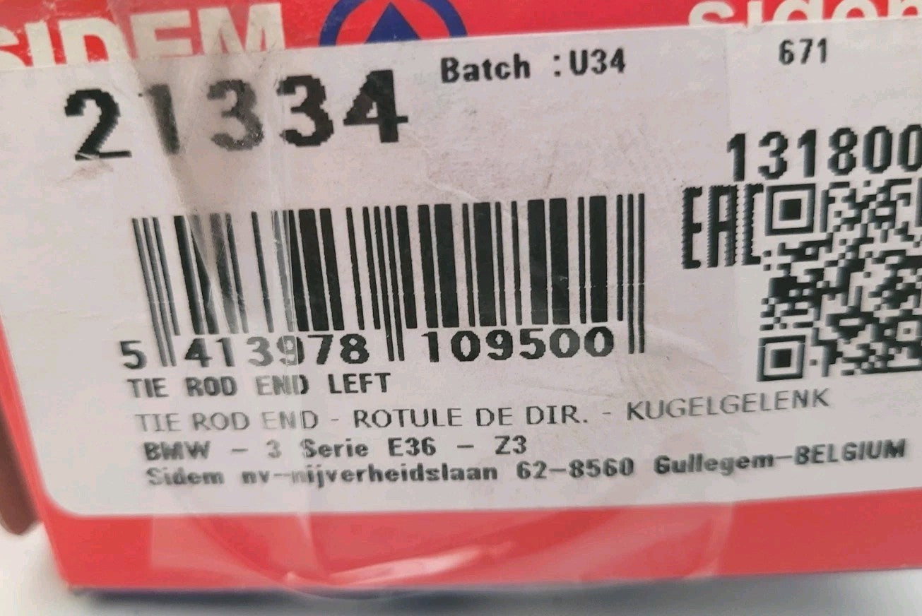 Rotule De Direction NEUF  21334 BMW E36 Z3 GAUCHE (#AUT237)