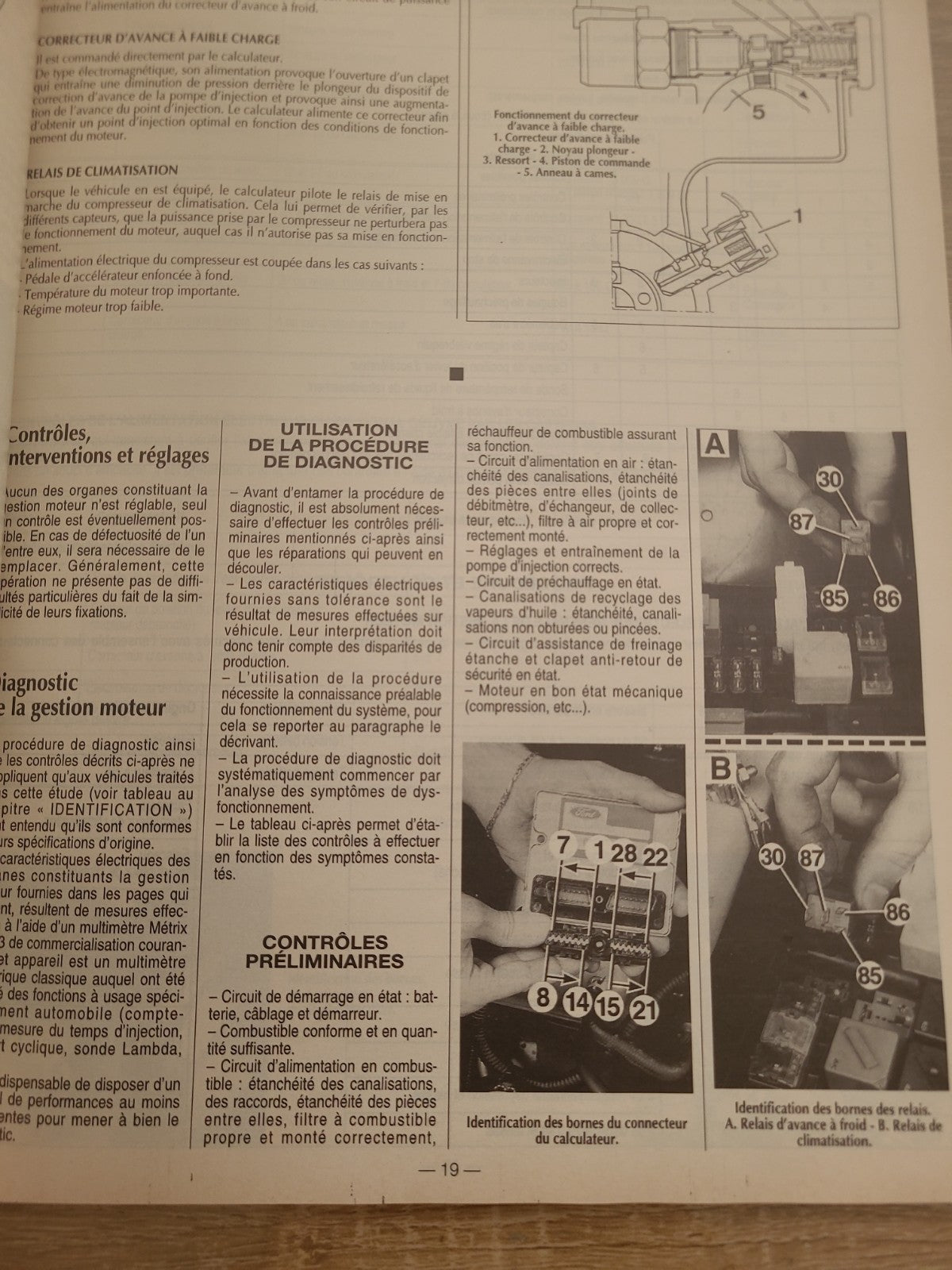 RTA Revue Technique Automobile Ford Mondeo Diesel 1995 (Liv204)