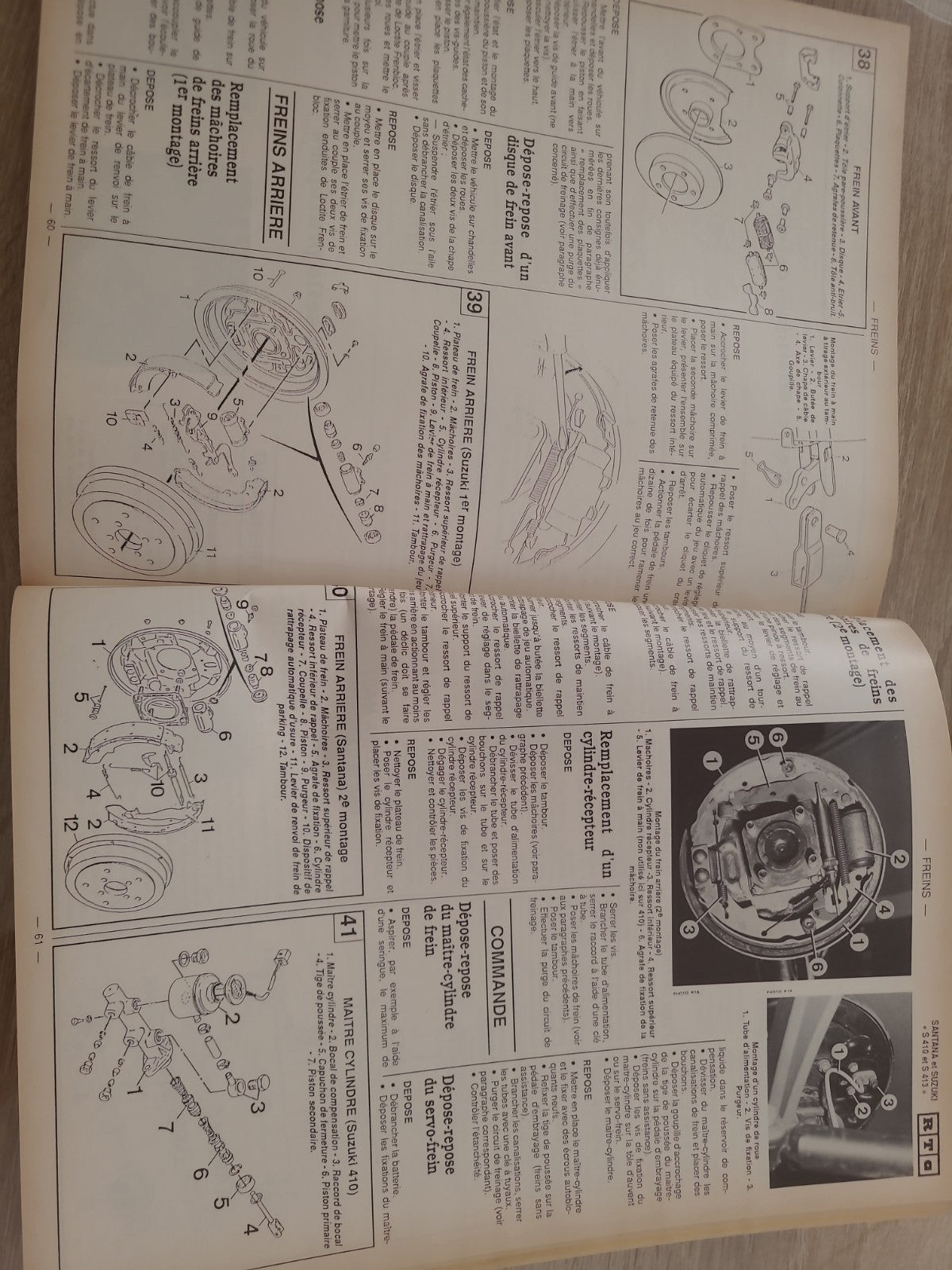 Revue Technique Auto Santana Et Suzuki S410 S 413 Samurai RTA  (Liv135)