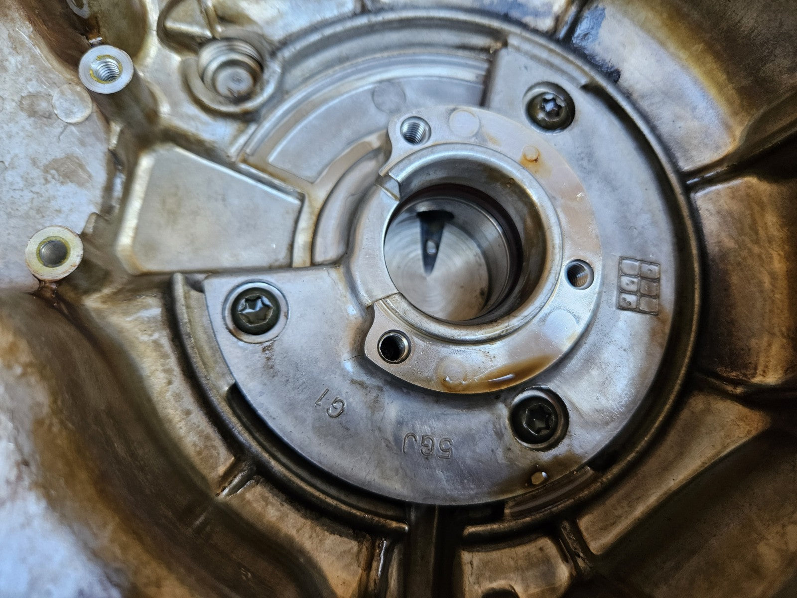 Carter Moteur Coté Allumage Yamaha 500 Tmax 2007 SJ05 (#24967)