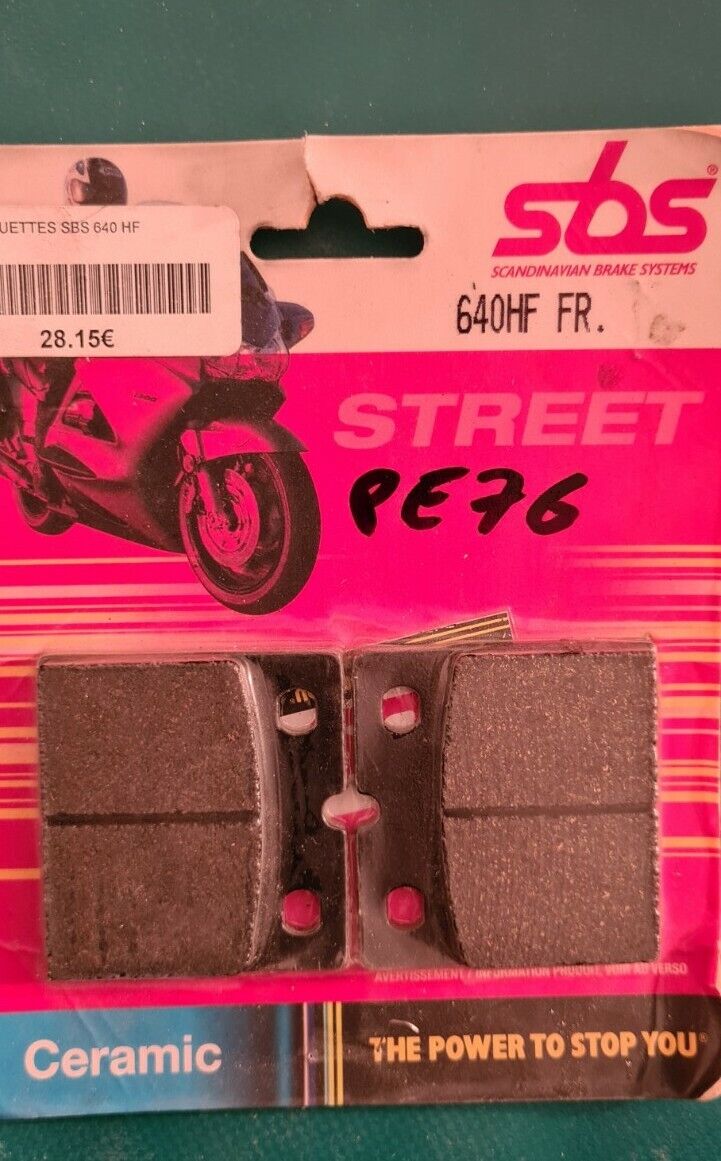 Plaquettes de freins BMW k75 r80... voir fiche détail sur photo 2 (code PE76)