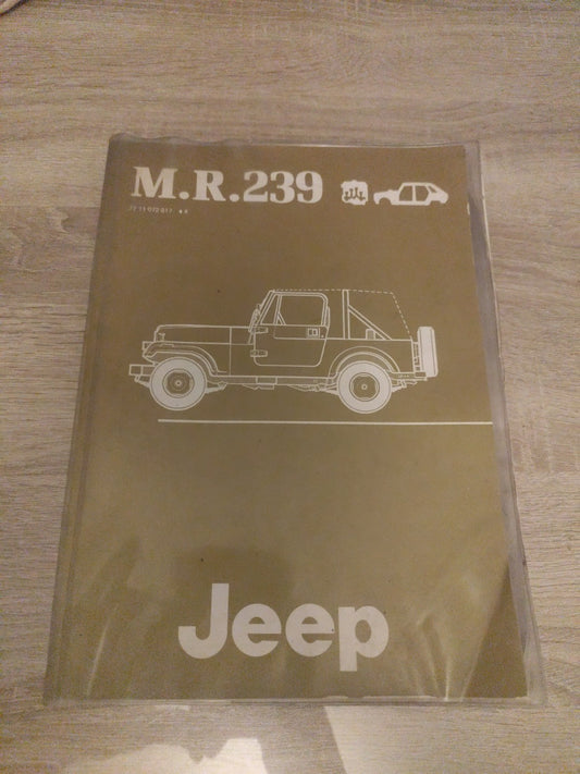 Collector Manuel De Réparation 1982 RENAULT JEEP Mr239 77 11 0 72 817 (Liv118)