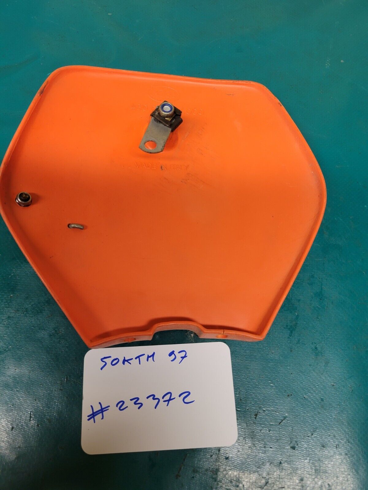 Plaque Numéro Tête De Fourche KTM 50 SX Senior Pro Sxr 1997 (Rf #23372)