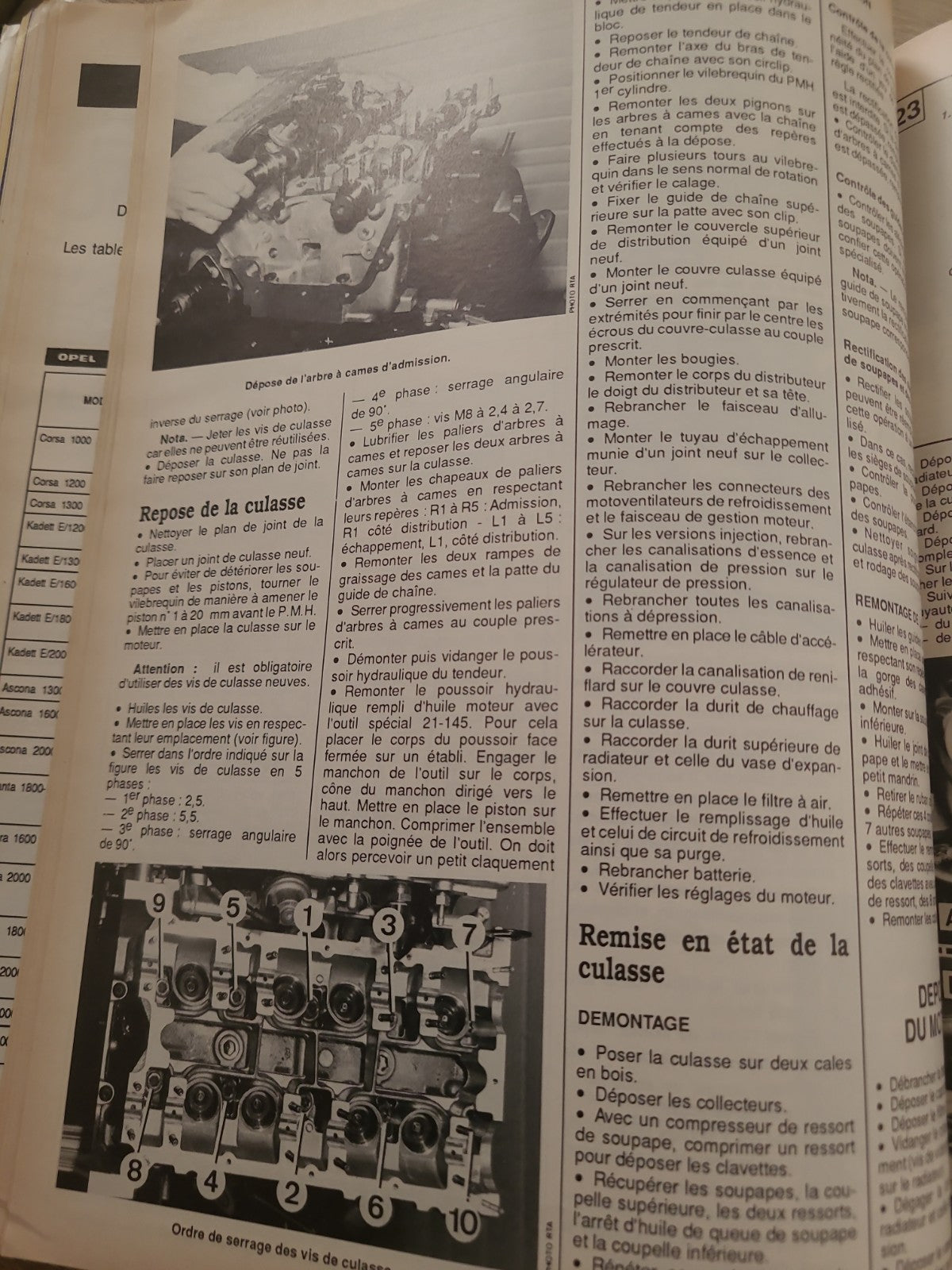 RTA Revue Technique Automobile Ford Scorpio Essence 1989 (Liv188)