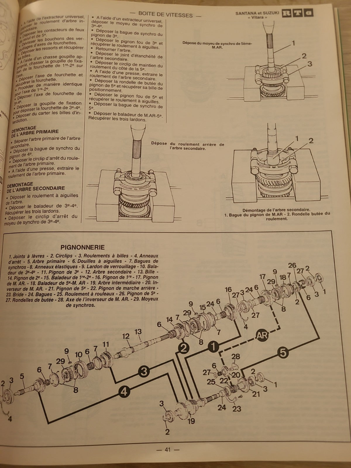 RTA Revue Technique Automobile Suzuki Santana Vitara 1993 (Liv191)
