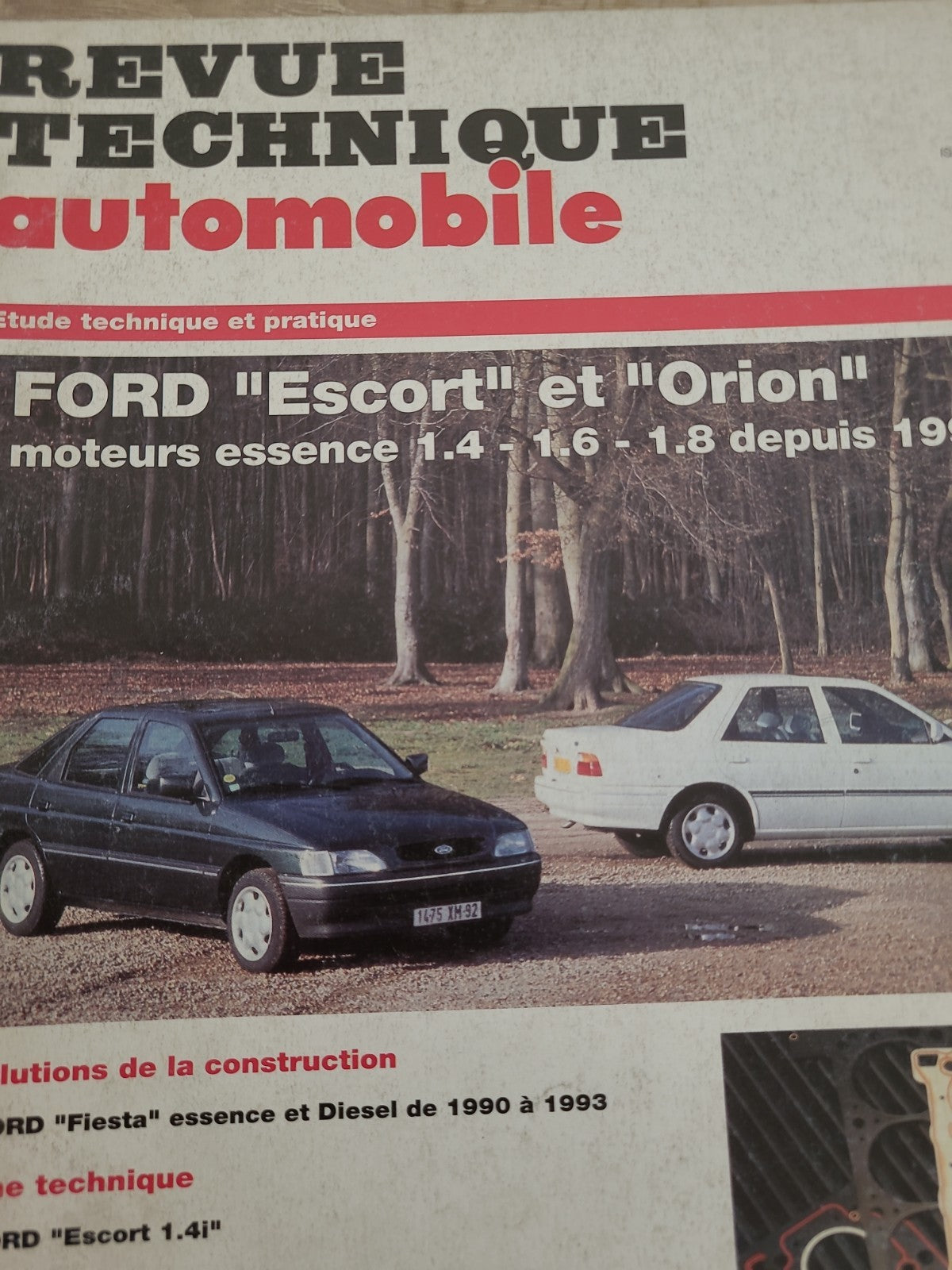 RTA Revue Technique Automobile Ford Escort Et Orion Essence 1993 (Liv198)