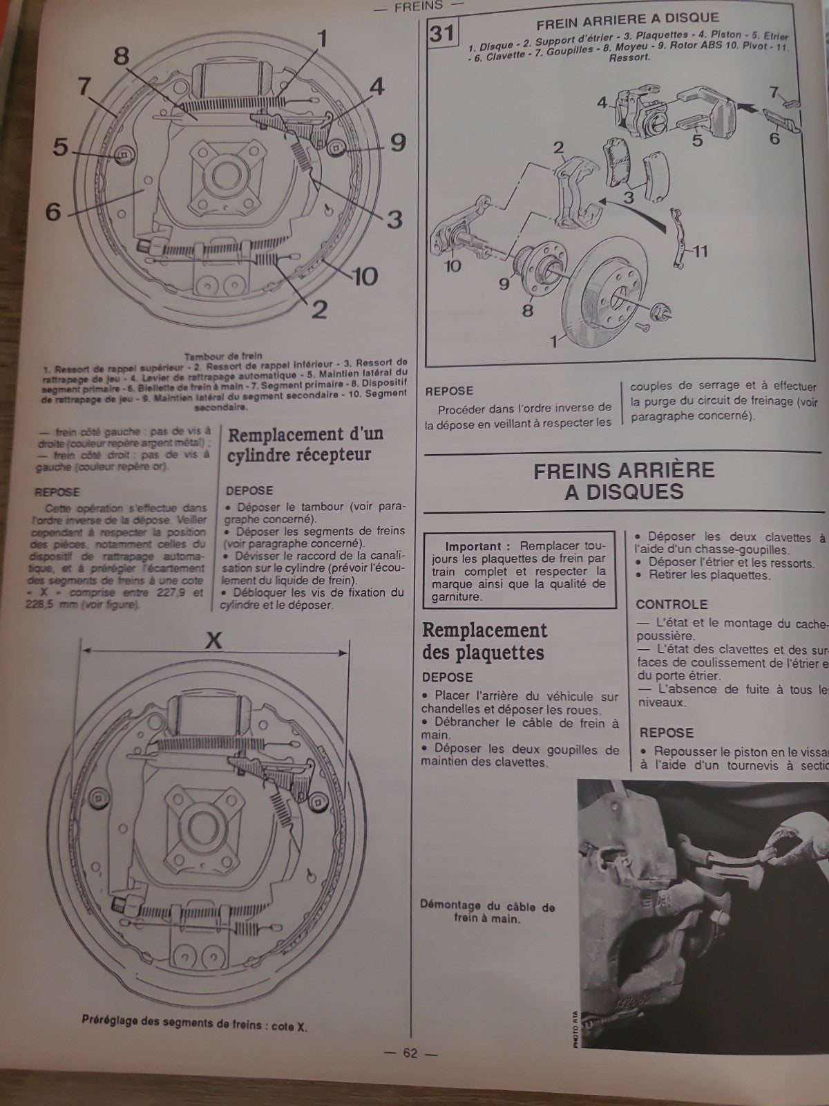 RTA Revue Technique Automobile Renault 21 1989 (Liv215)