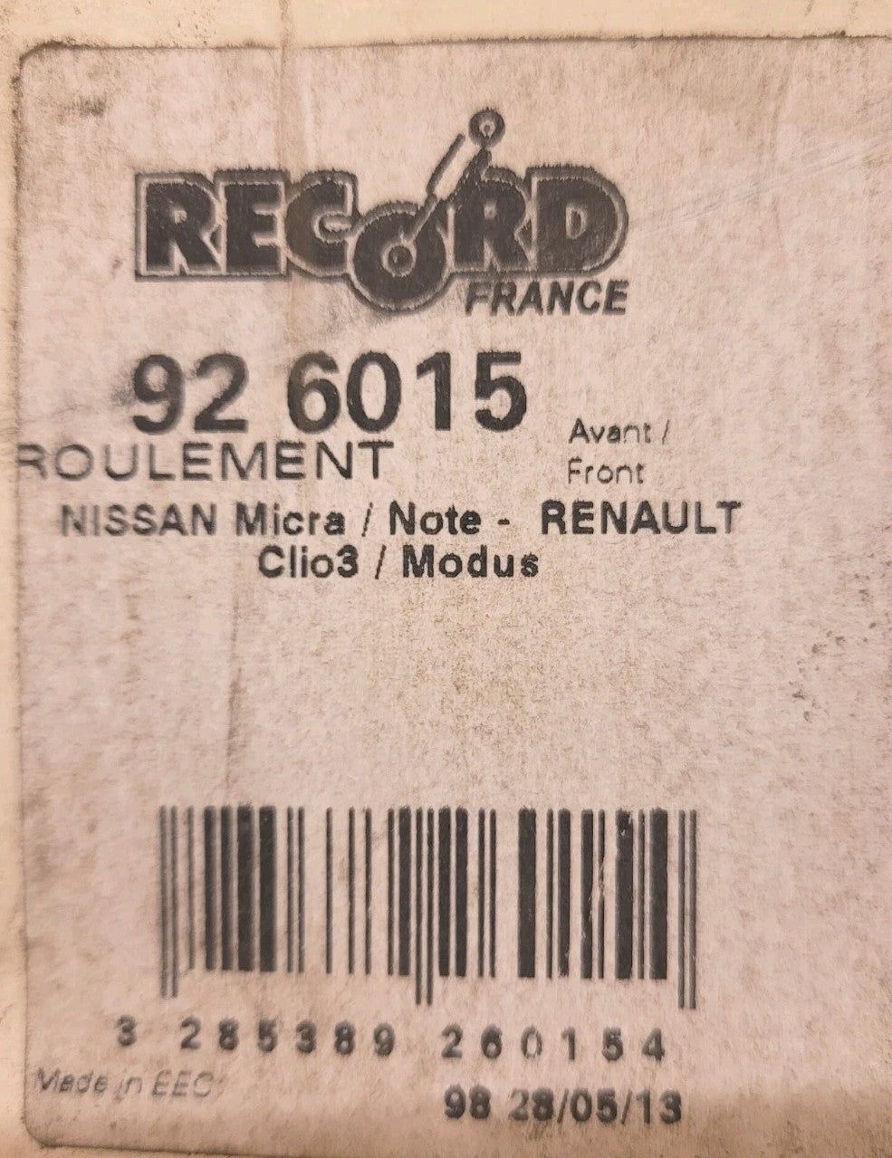 Butée De Suspension Av  Nissan Renault Note Micra Modus Clio 3 926015 (#AUT1)