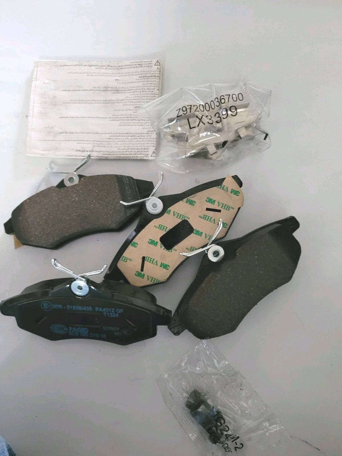 Plaquettes Neuf Avant HELLA Wva23407 Citroën Peugeot C2 C3 (#AUT206)