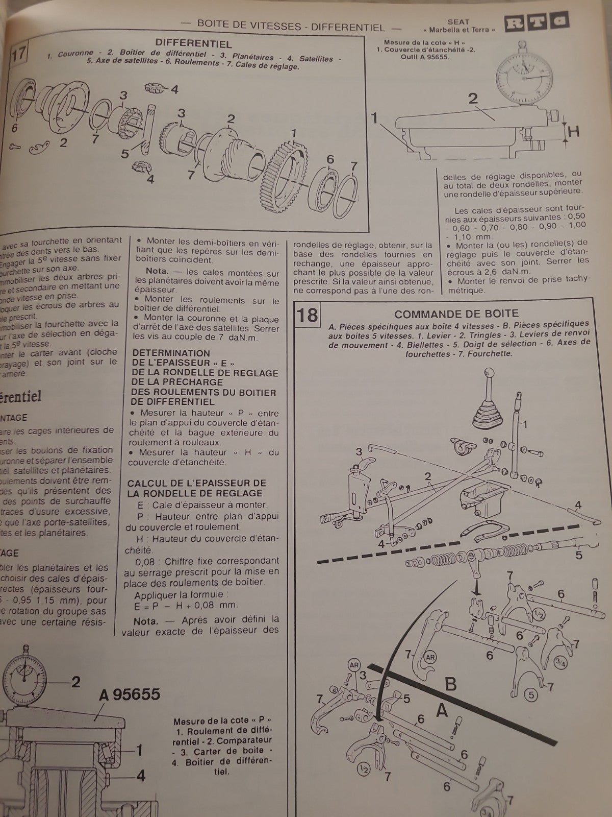 RTA Revue Technique Automobile Seat Marbella 1990 (Liv182)