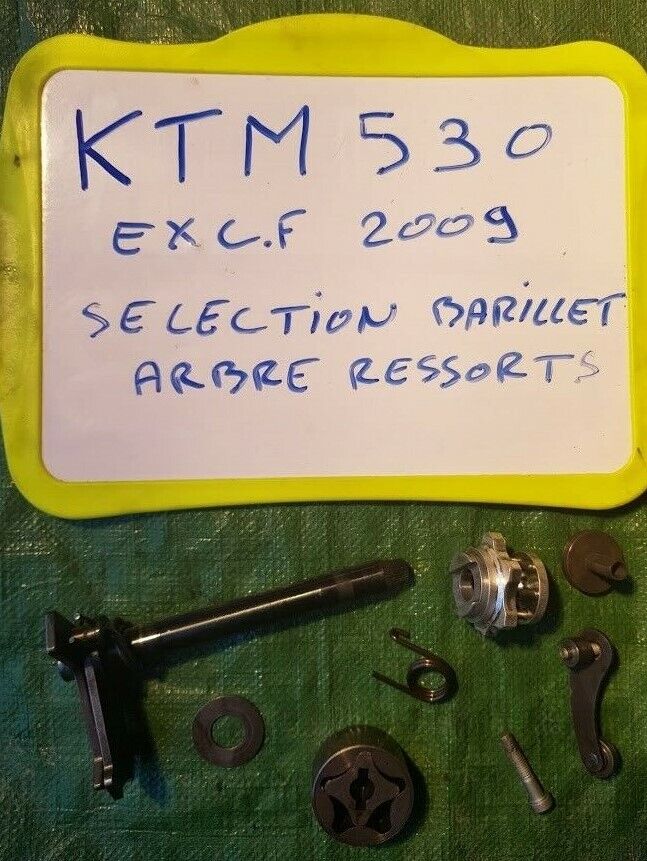 Sélection vitesses barillet ressorts arbre sortie de boite KTM 530 EXCF de 2009