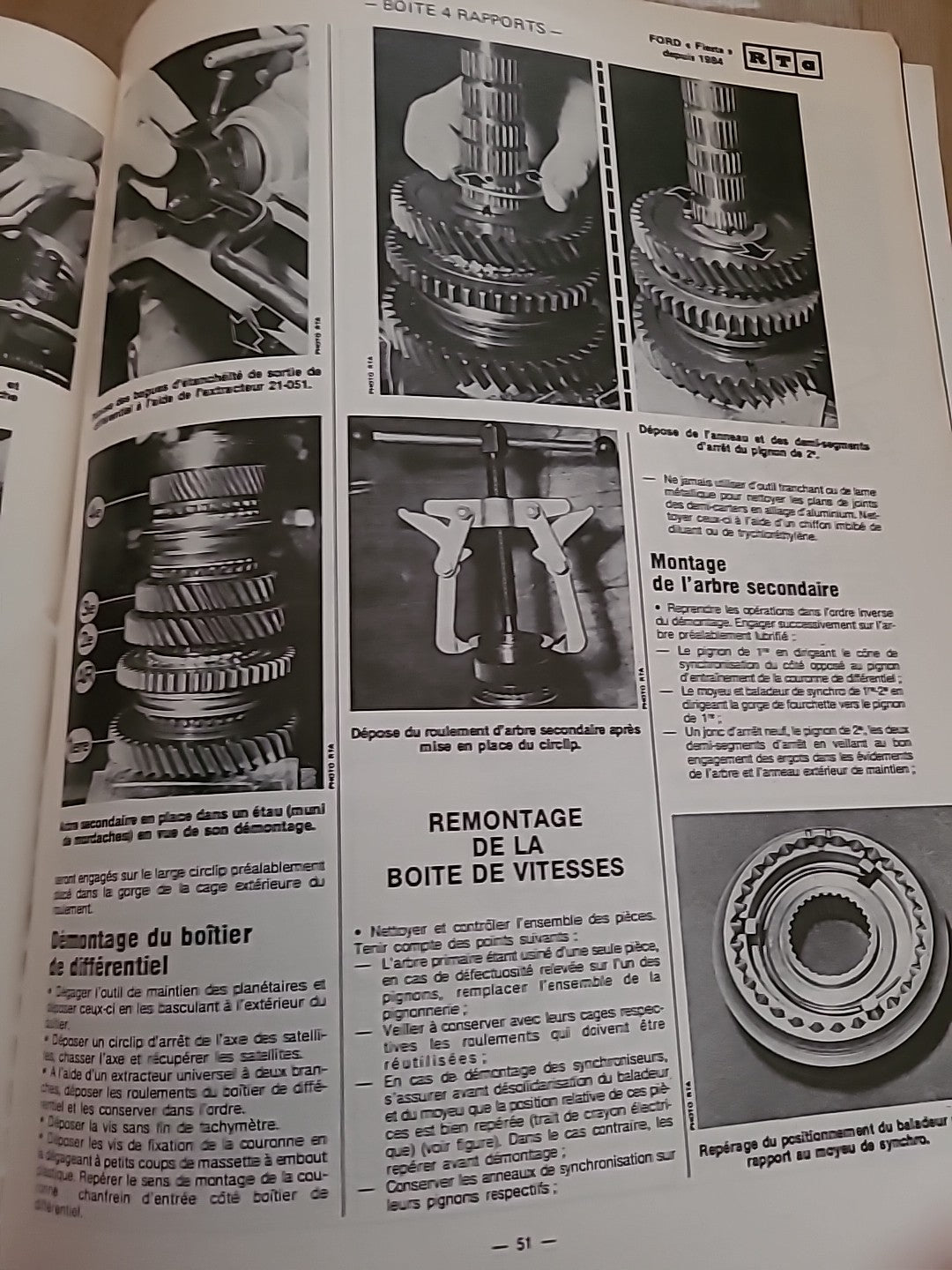 Revue Technique FORD FIESTA Et Xr2 de 88 pages (Liv57)