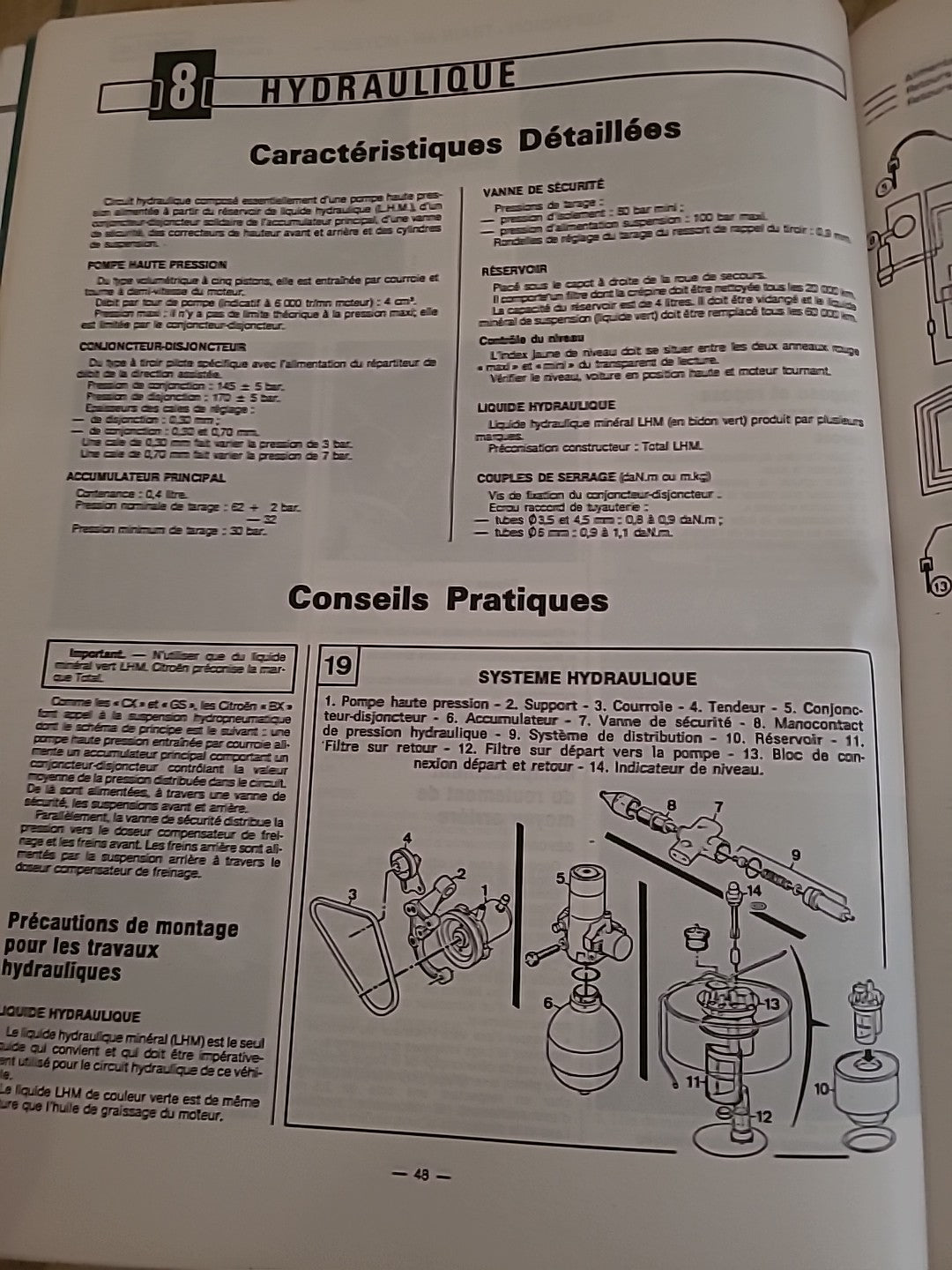 Revue Technique Citroën BX DIESEL RTA de 118 pages (Liv37)