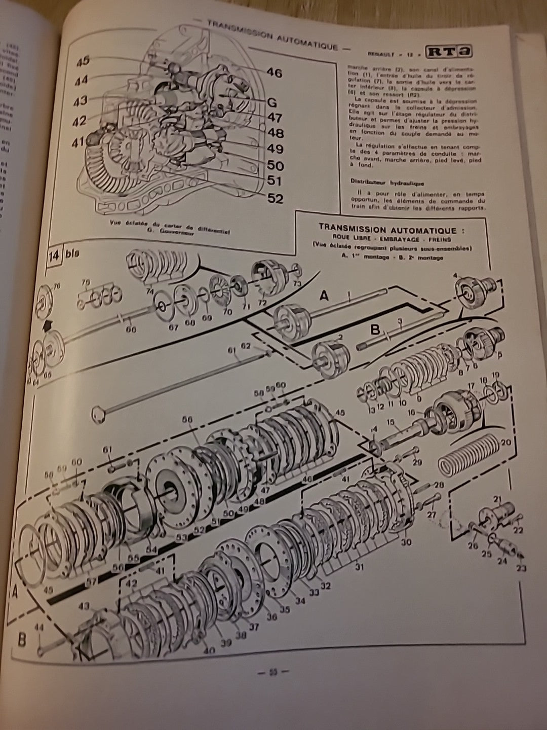 Revue Technique RENAULT 12 RTA de 118 pages (Liv72)