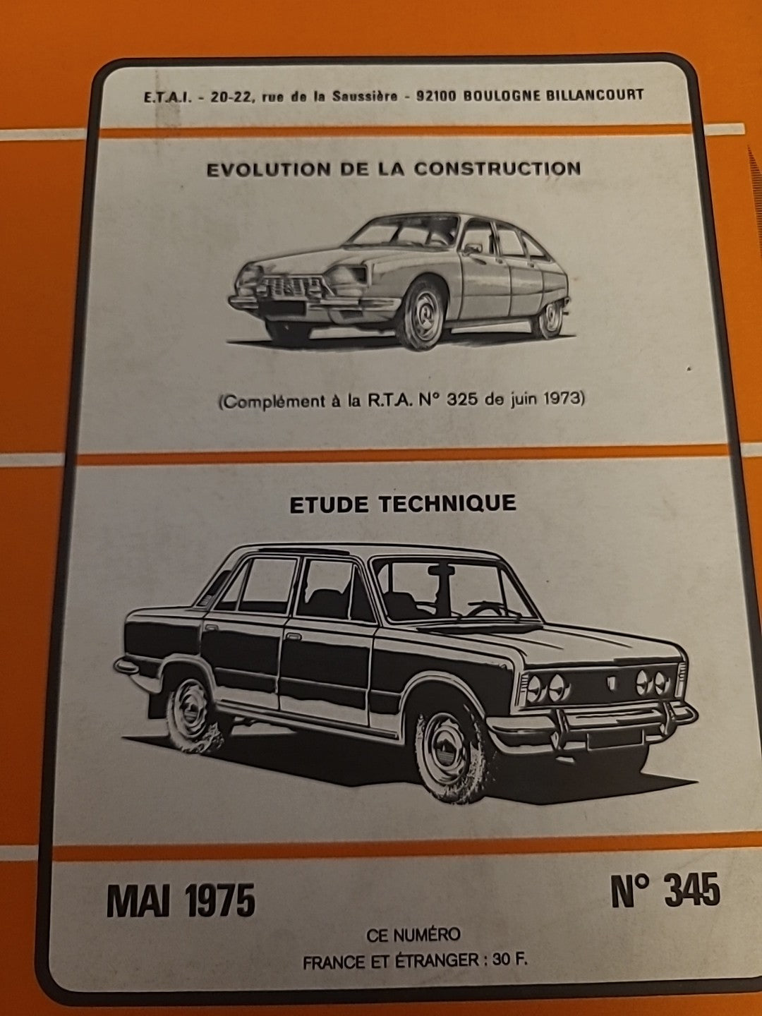 Revue Technique Auto Citroën GS Fiat Polski 125 RTA de 121 pages (Liv95)