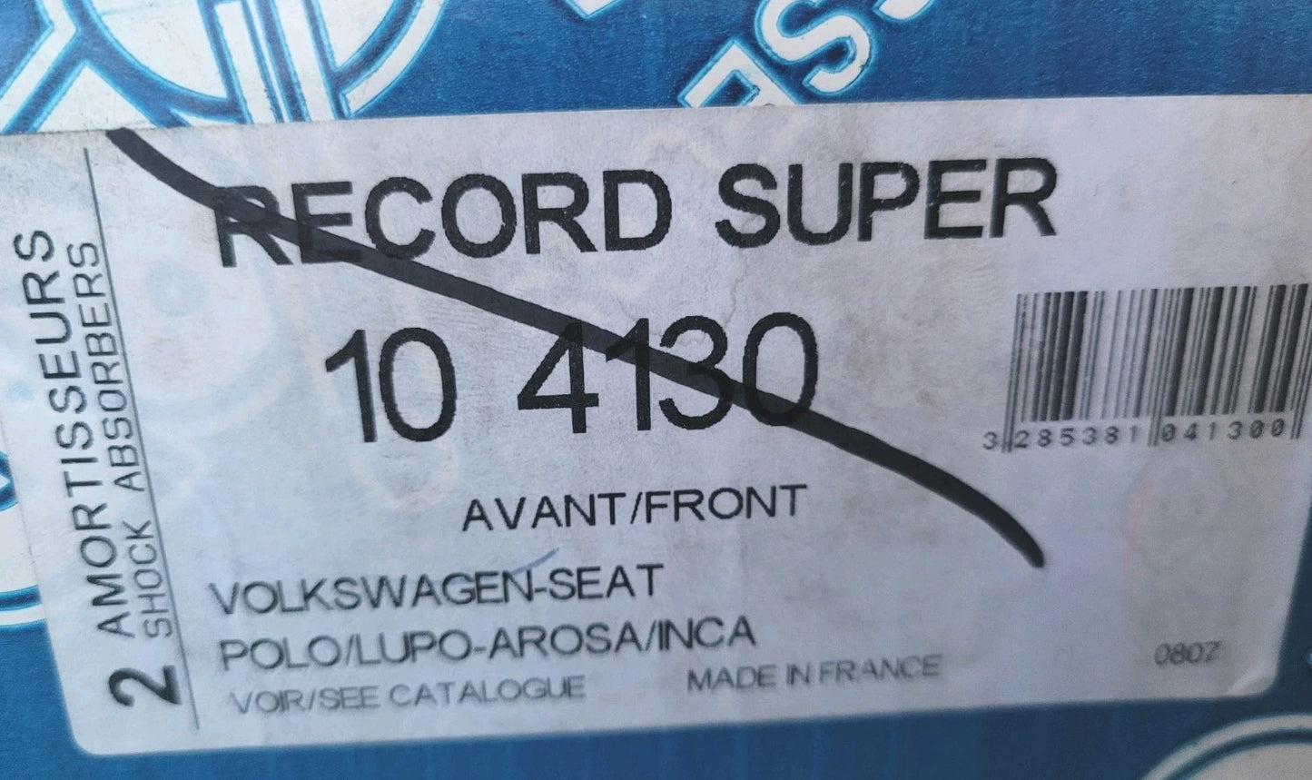 Paire D'amortisseurs Neufs Avant Vw Seat Golf 2 3 Passat Record 104130 (#AUT213)