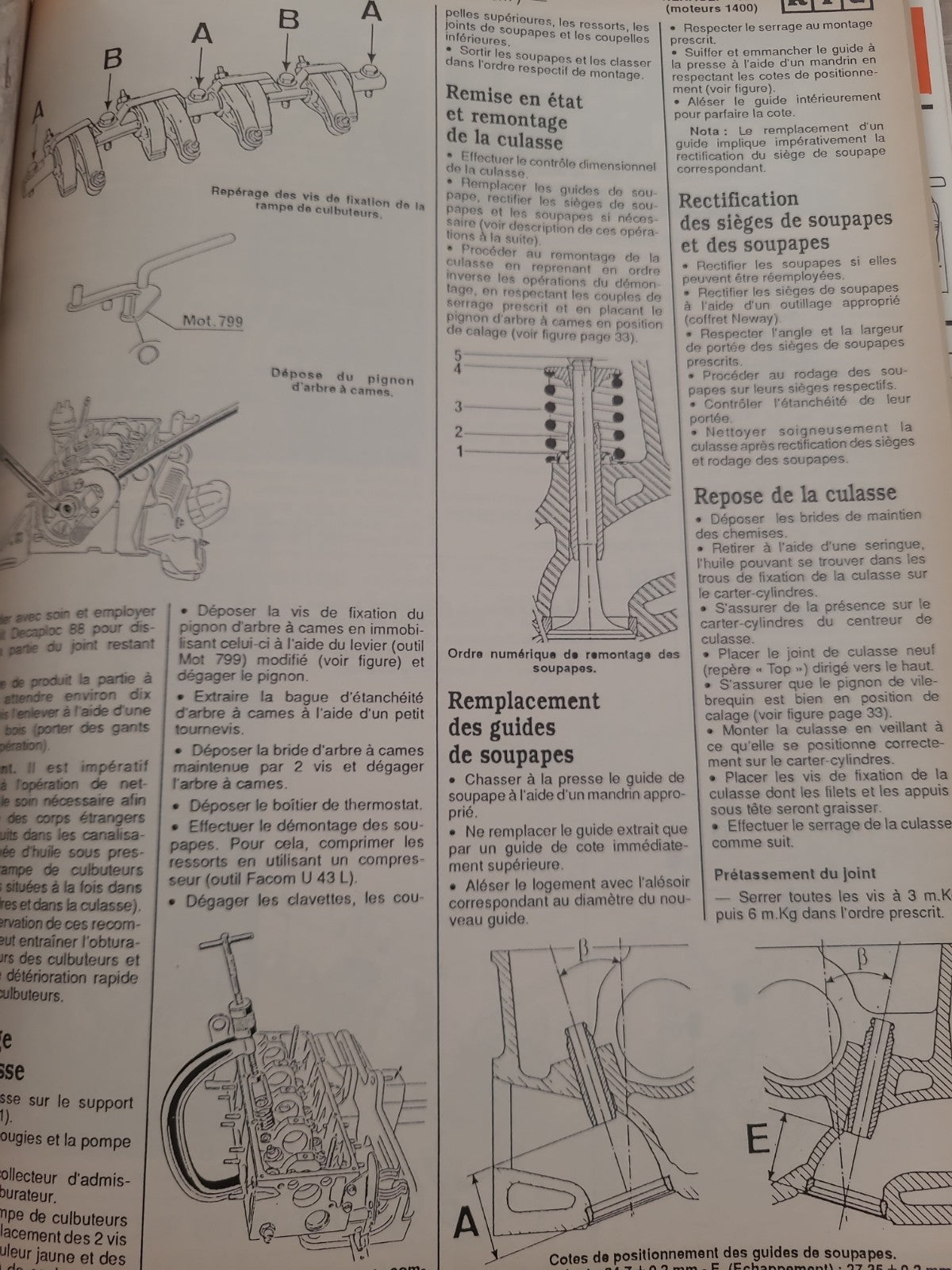 RTA Revue Technique Automobile Renault 19 1400 1989 (Liv226)